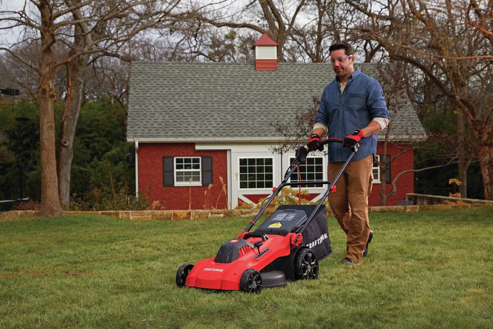 craftsman-cmemw213-electric-push-lawn-mower-20-inch-deck-corded-13-amp-3-in-1 image 7
