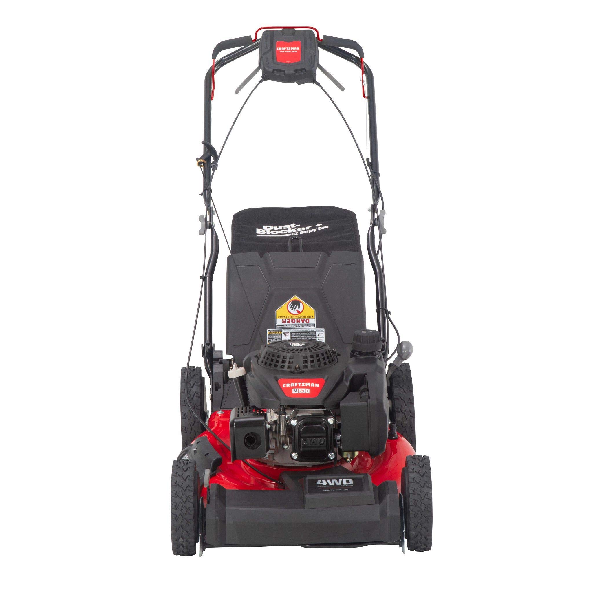 craftsman-21-inch-3-in-1-gas-powered-push-lawn-mower-with-bag-196cc-ohv-engine-4 image 2
