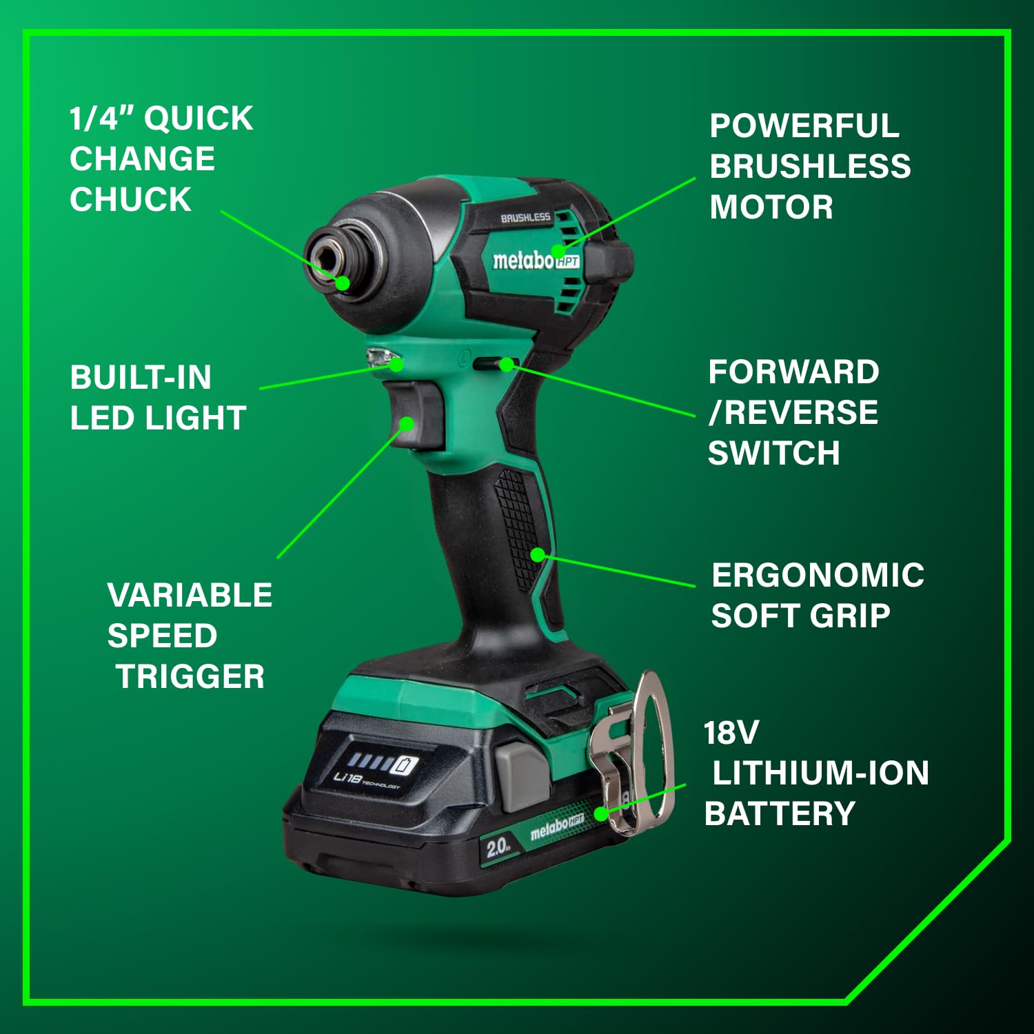 metabo-hpt-18v-multivolt-cordless-combo-kit-kc18dex4-drill-impact-driver-recipro image 8