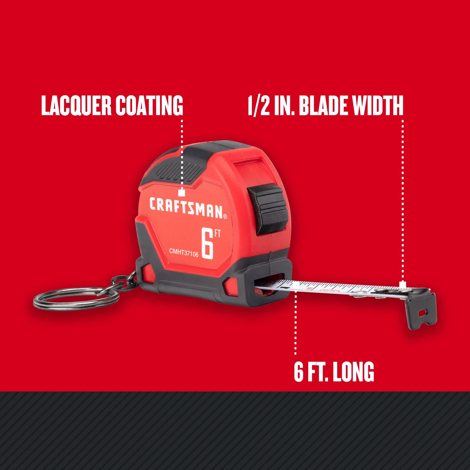 craftsman-keychain-tape-measure-6-ft-cmht37106g image 3