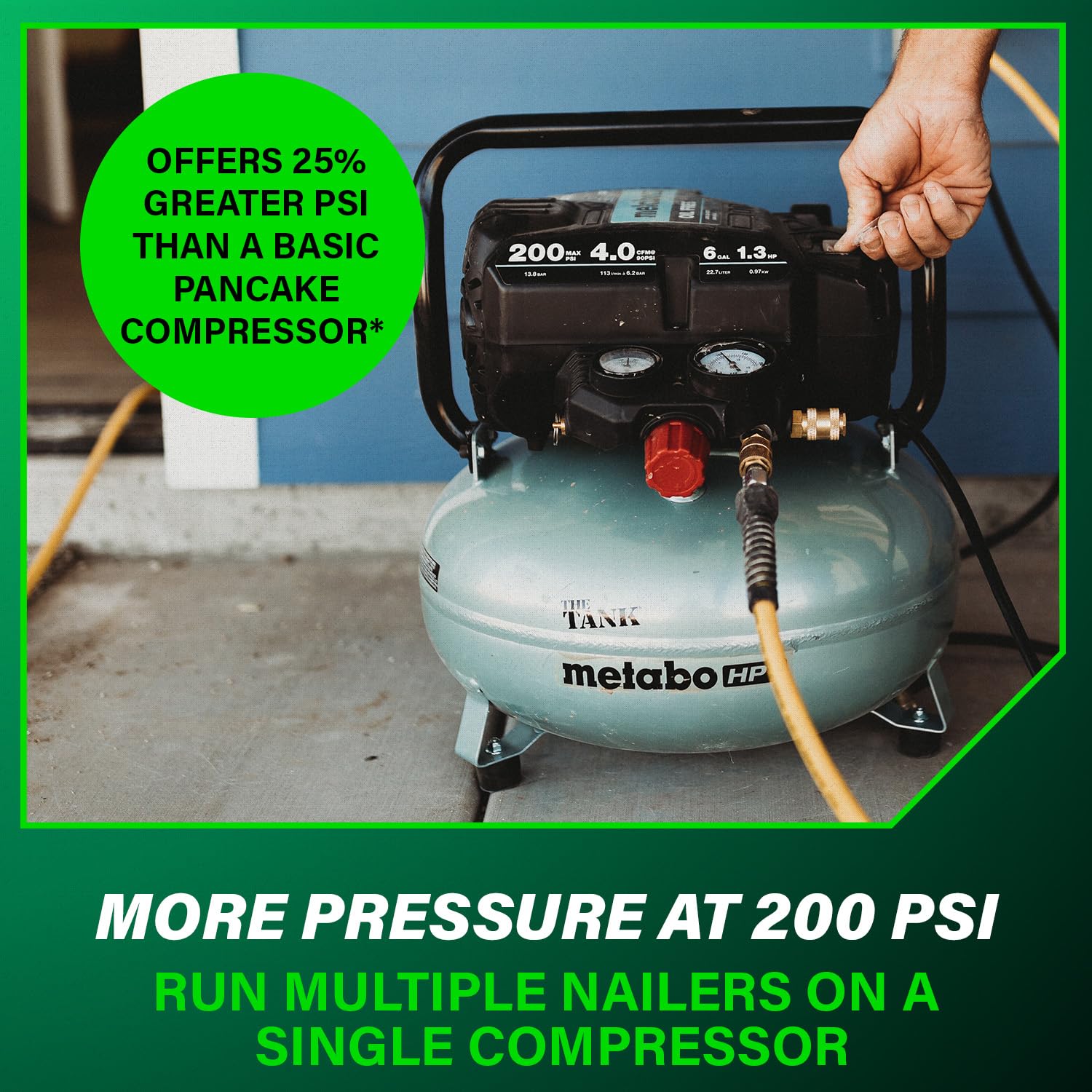 metabo-hpt-6-gallon-200-psi-pancake-air-compressor-ec914s-4-cfm-90-psi image 7
