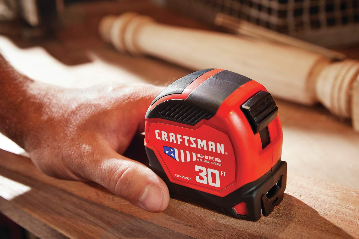 craftsman-30-foot-pro-11-tape-measure-cmht37530s-11-foot-standout-1-1-4-inch-bla image 7