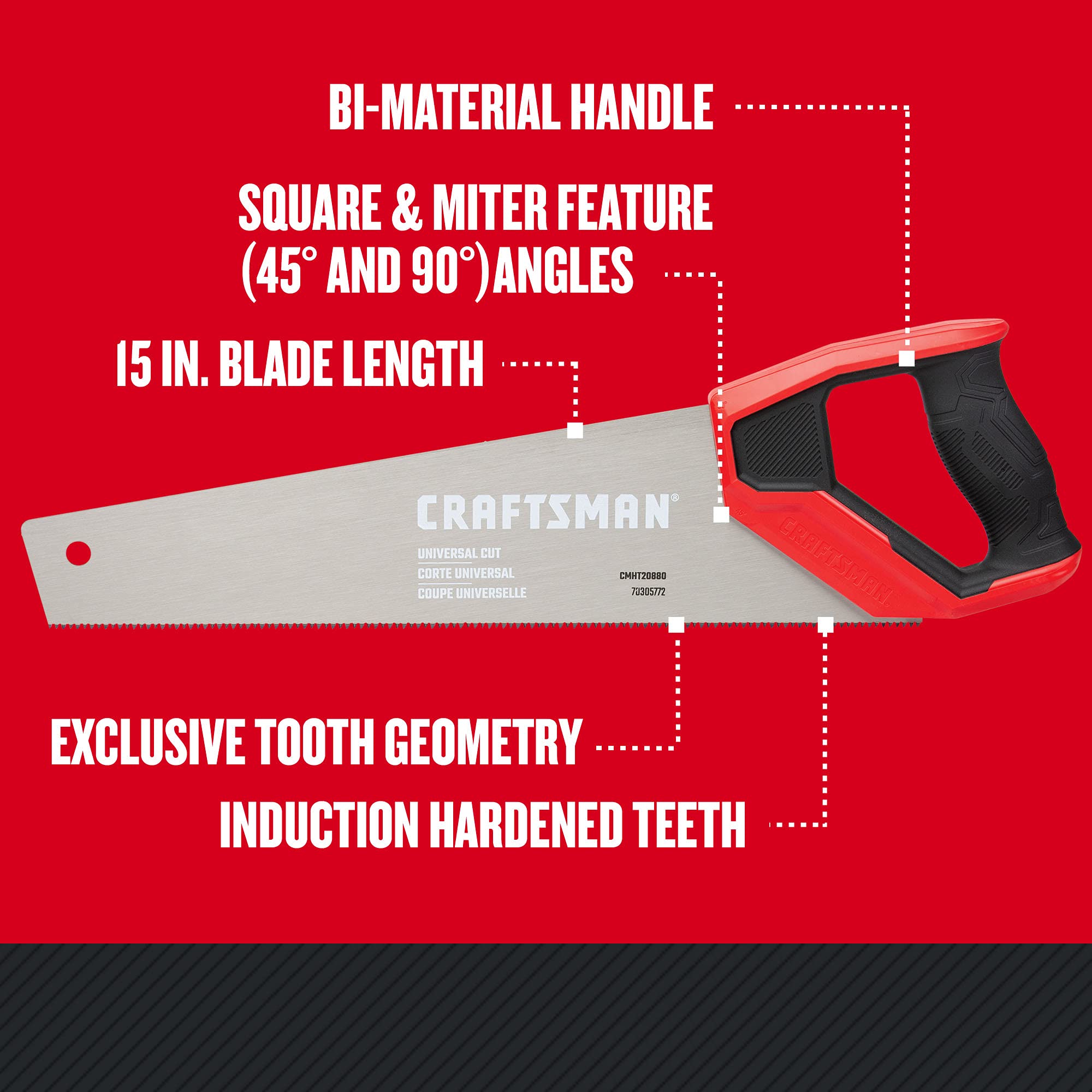 craftsman-hand-saw-15-inch-cmht20880 image 2