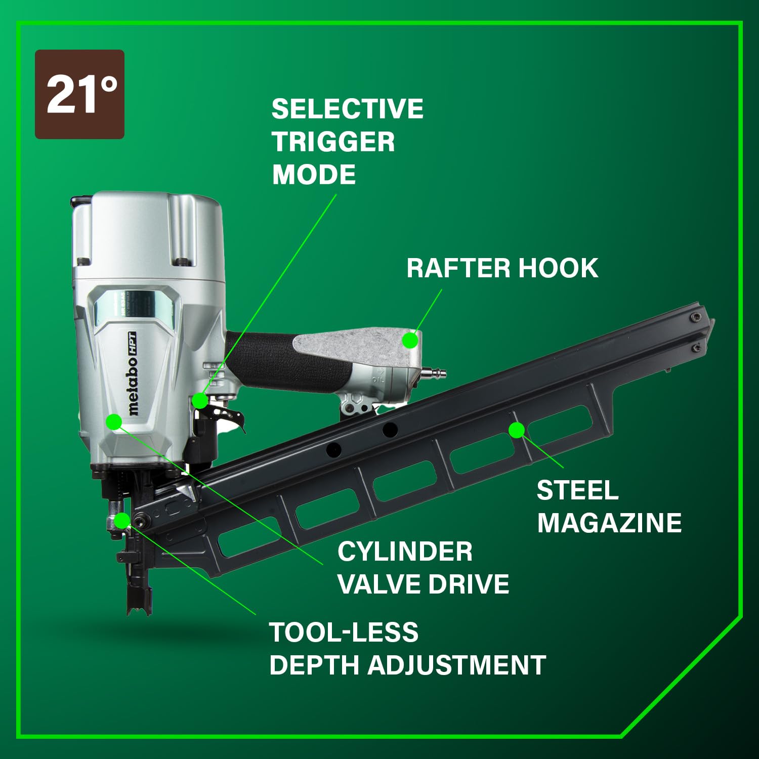 metabo-hpt-nr83a5-21-full-round-head-framing-nailer-pro-preferred-pneumatic-nail image 3