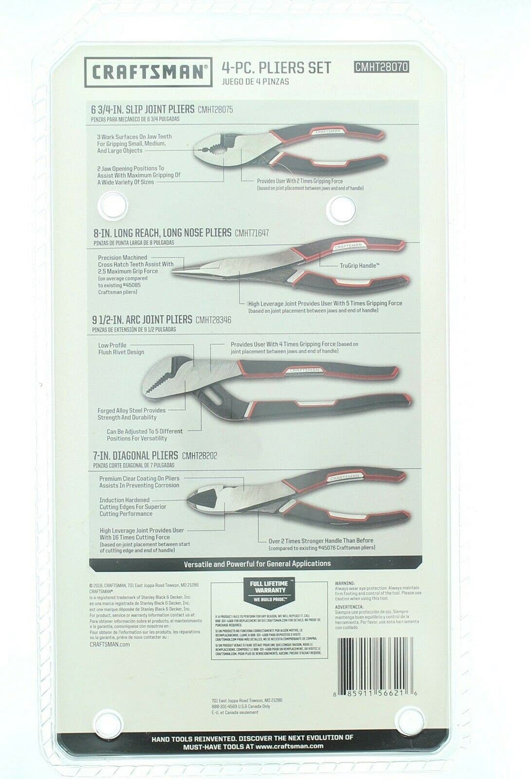 craftsman-928070-4-piece-pliers-set-with-tru-grip-handles image 3