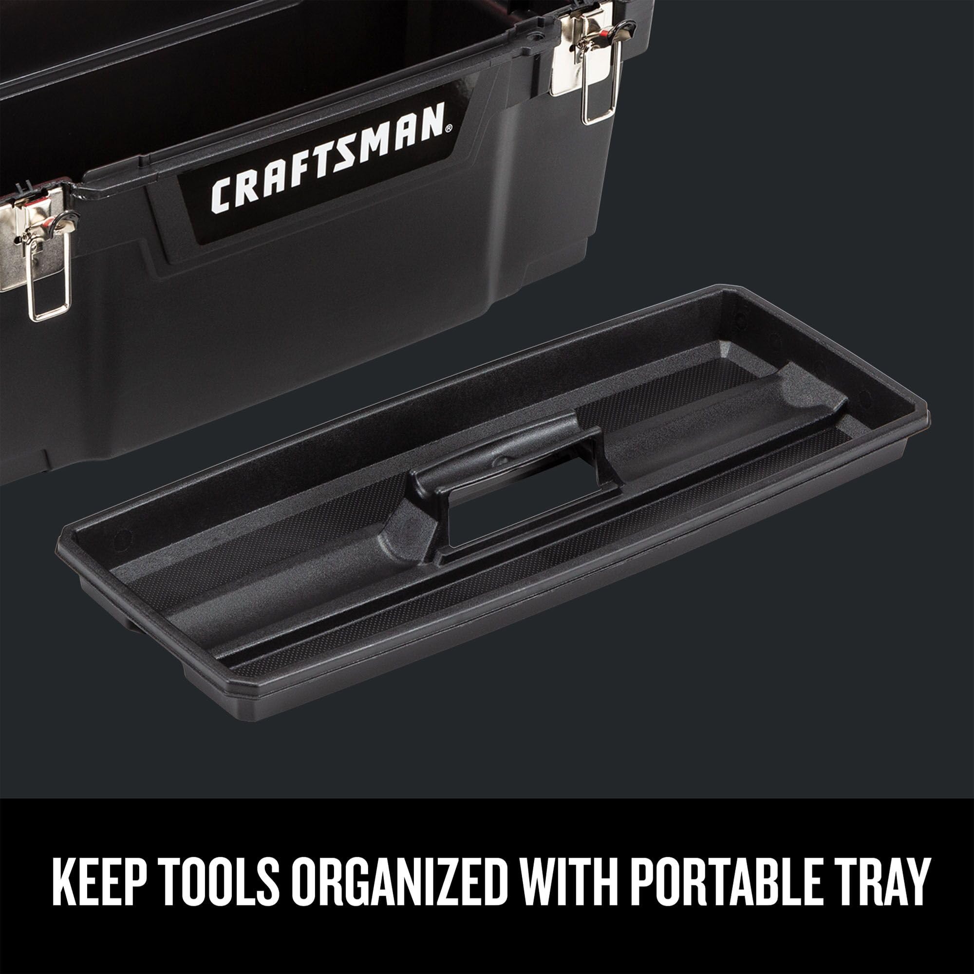craftsman-20-inch-lockable-tool-box-with-removable-tray-and-small-parts-storage- image 4