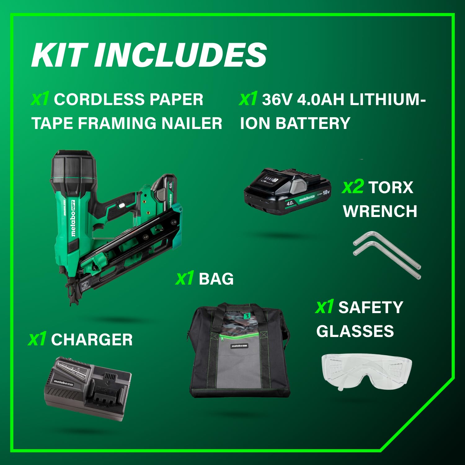 metabo-hpt-nr1890dca-18v-multivolt-cordless-framing-nailer-bundle-with-2-5ah-5-0 image 5