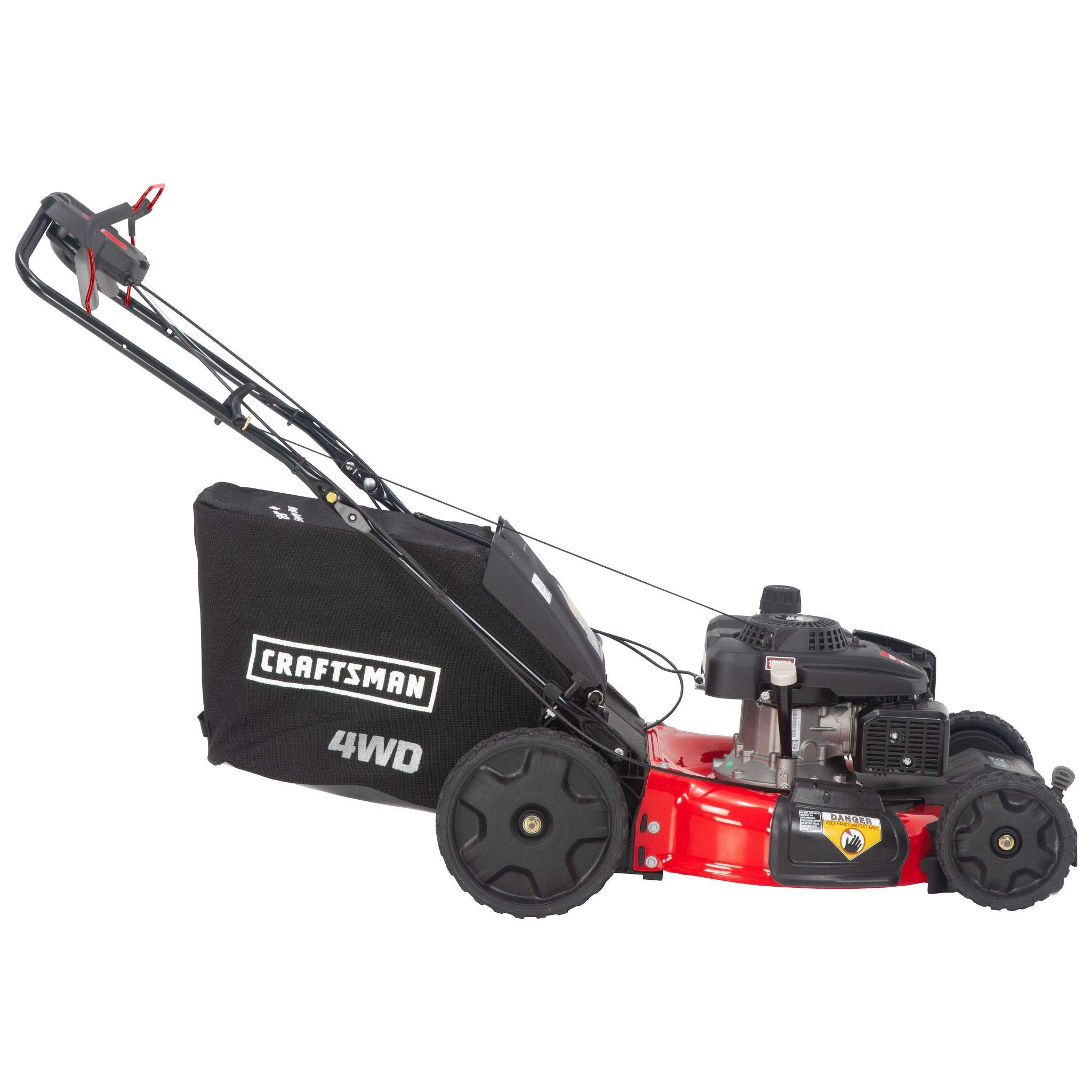 craftsman-21-inch-3-in-1-gas-powered-push-lawn-mower-with-bag-196cc-ohv-engine-4 image 4
