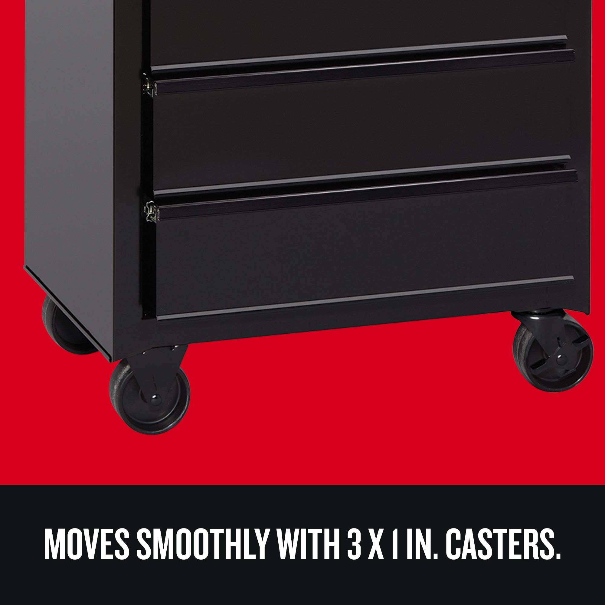 craftsman-26-inch-5-drawer-tool-chest-and-rolling-cabinet-combo-with-liner-cmst8 image 6