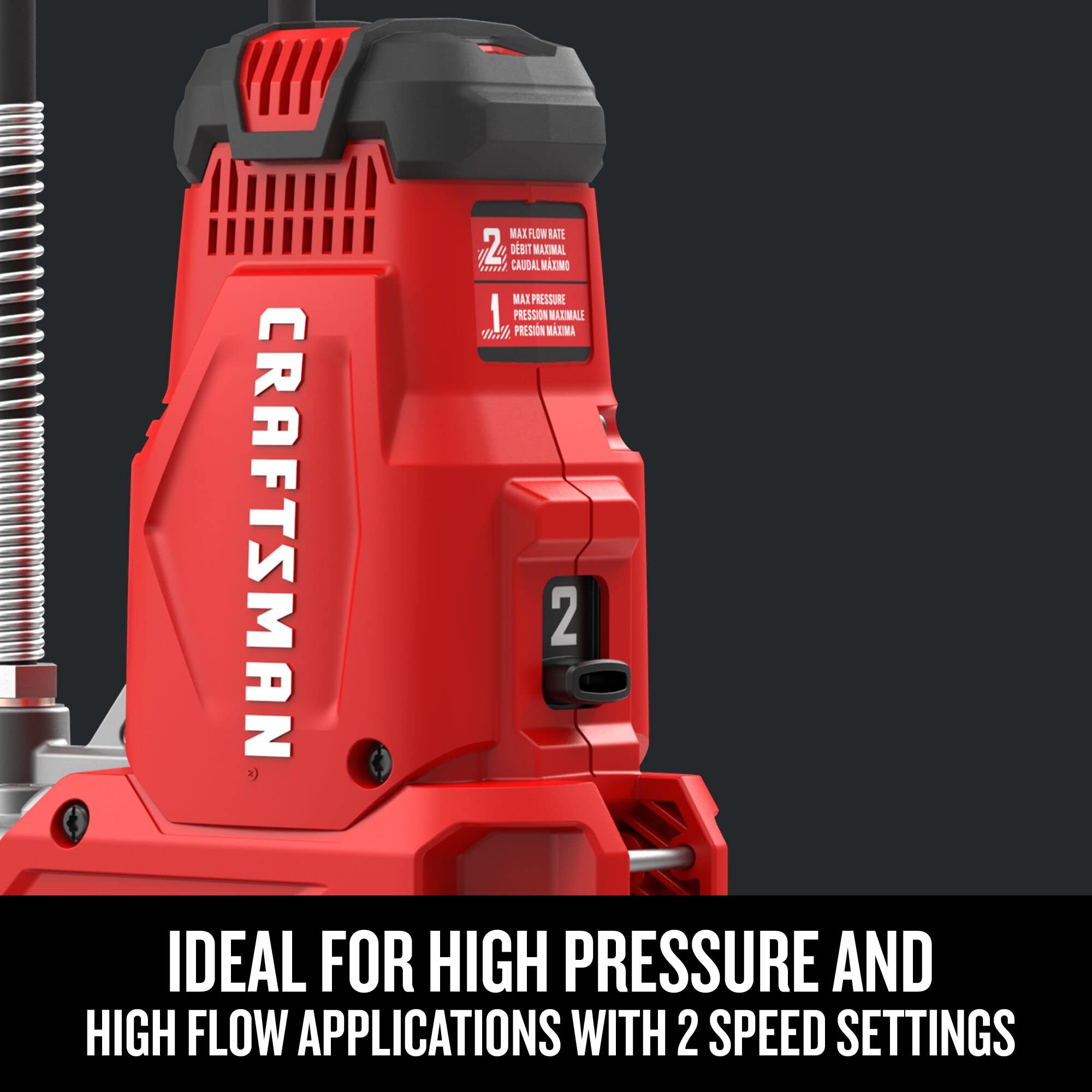 craftsman-v20-electric-grease-gun-cordless-40-hose-led-light-10-000-psi-cmcgg001 image 7