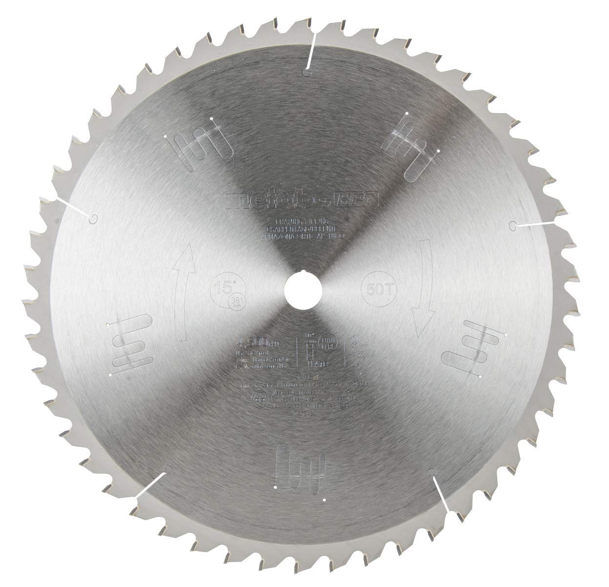 metabo-hpt-15-inch-miter-saw-blade-50-tooth-atb-tungsten-carbide-1-arbor-974651m image 1