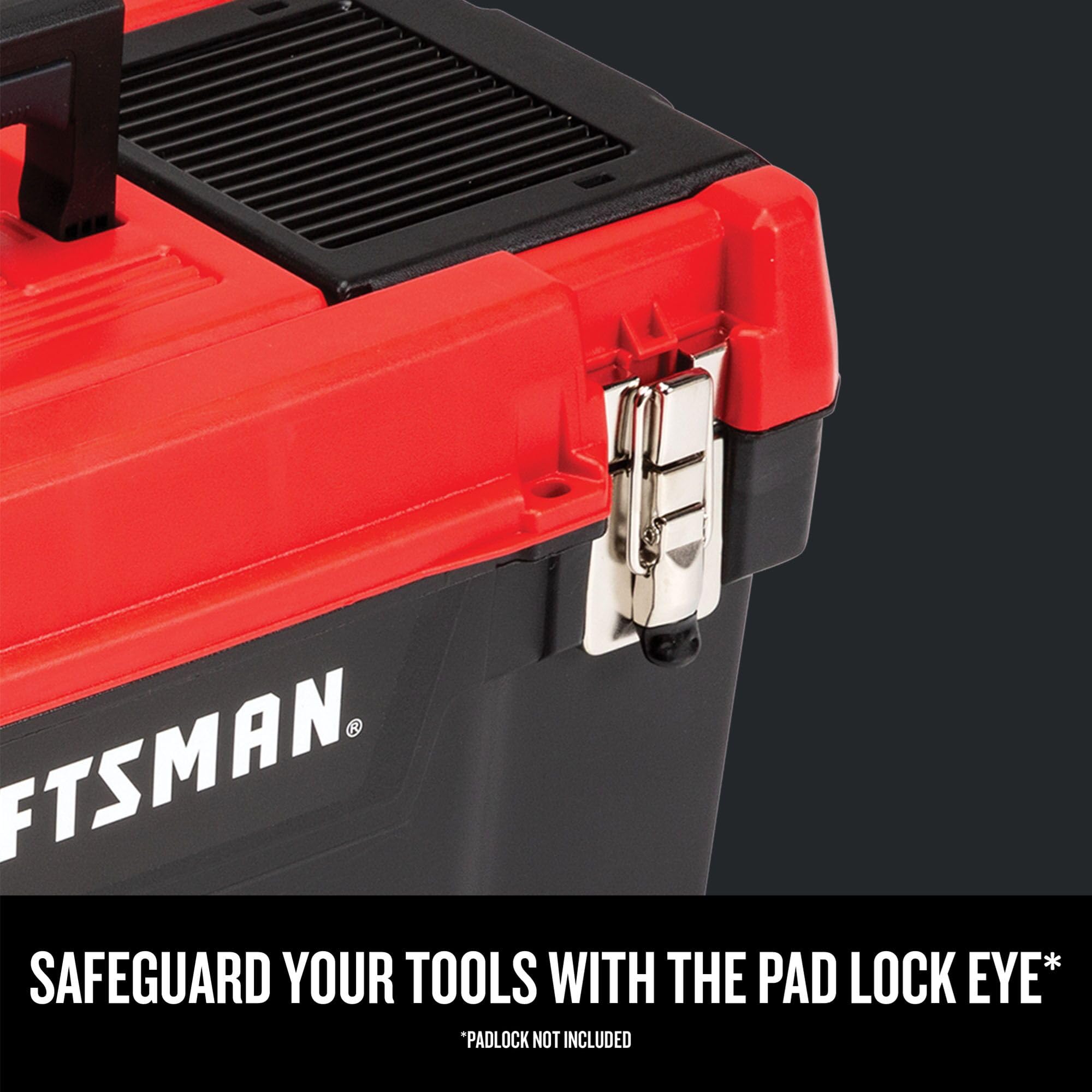 craftsman-20-inch-lockable-tool-box-with-removable-tray-and-small-parts-storage- image 3