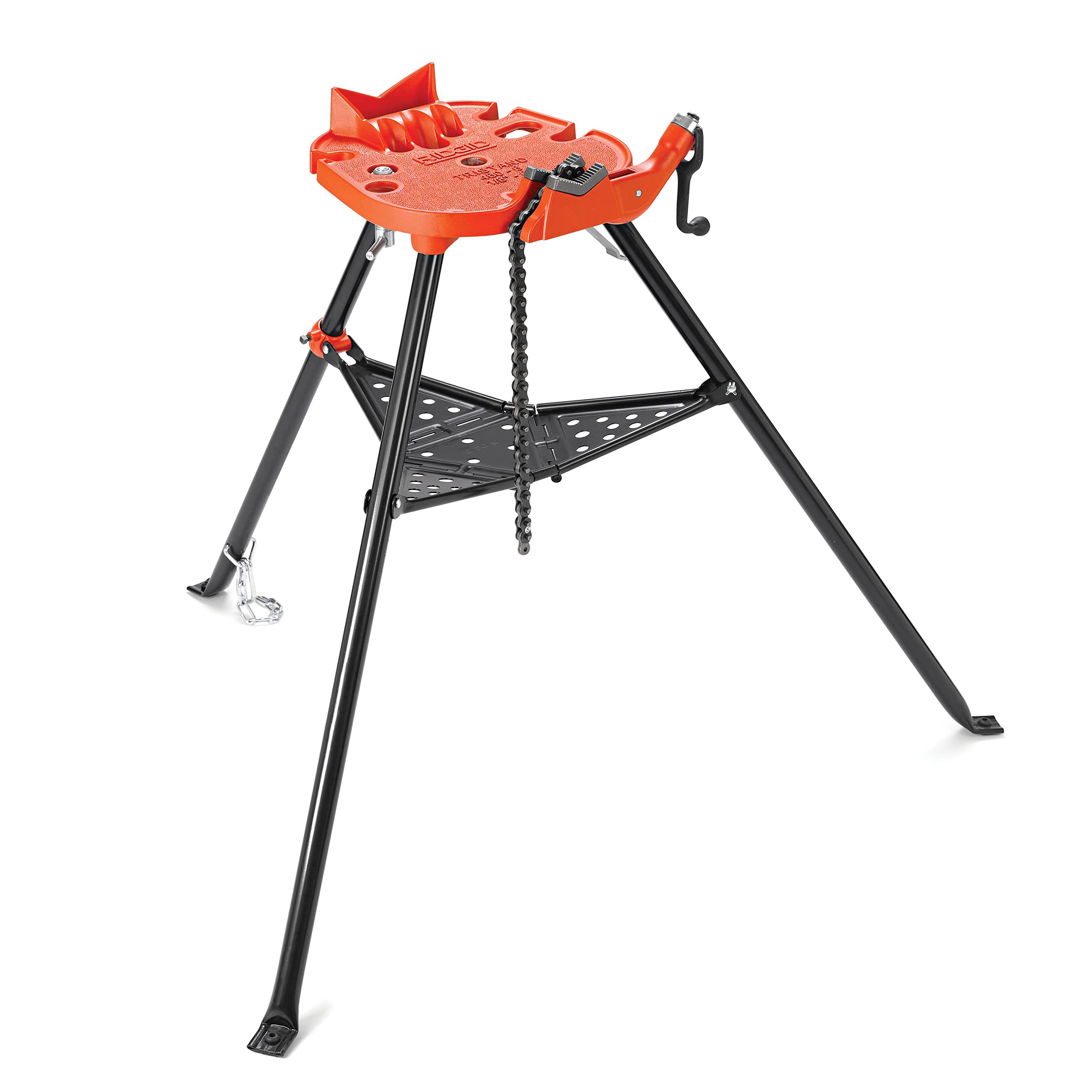 ridgid-36273-portable-tristand-chain-vise-with-folding-legs-and-tool-tray image 1