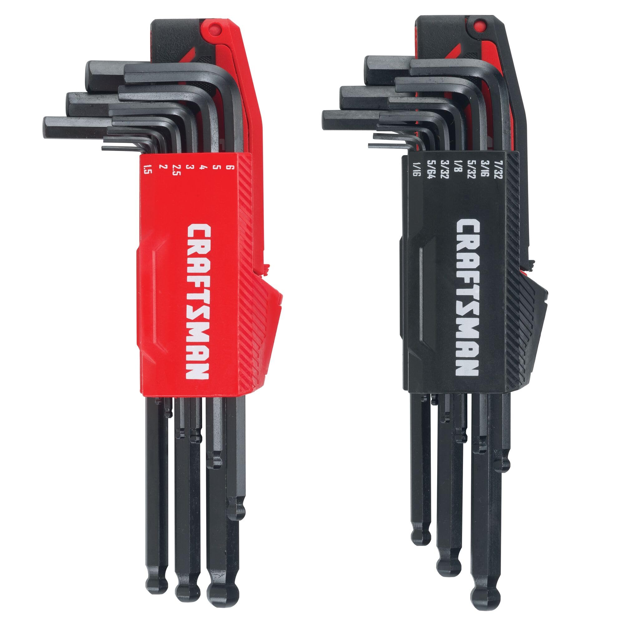 craftsman-hex-key-allen-wrench-set-with-ball-end-sae-mm-20-piece-cmht26020 image 1