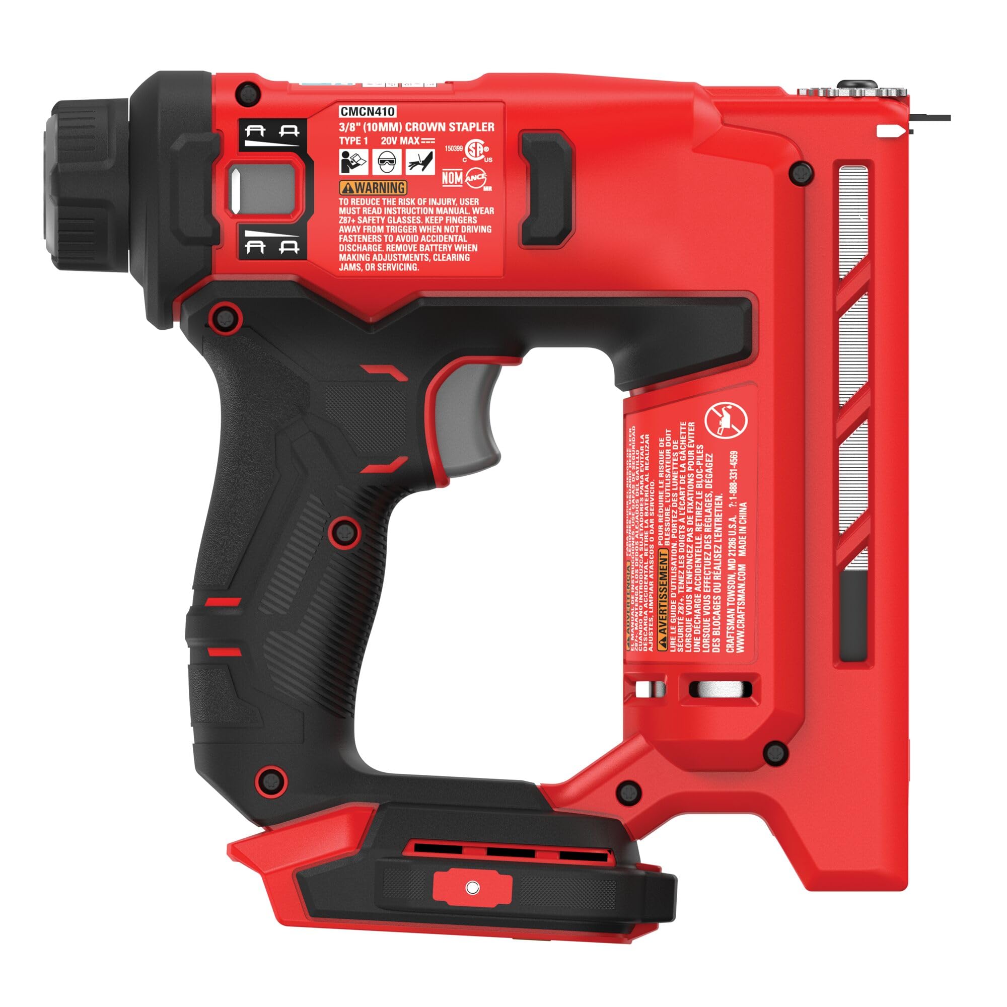 craftsman-v20-3-8-inch-crown-stapler-battery-powered-tool-only-cmcn410b image 8