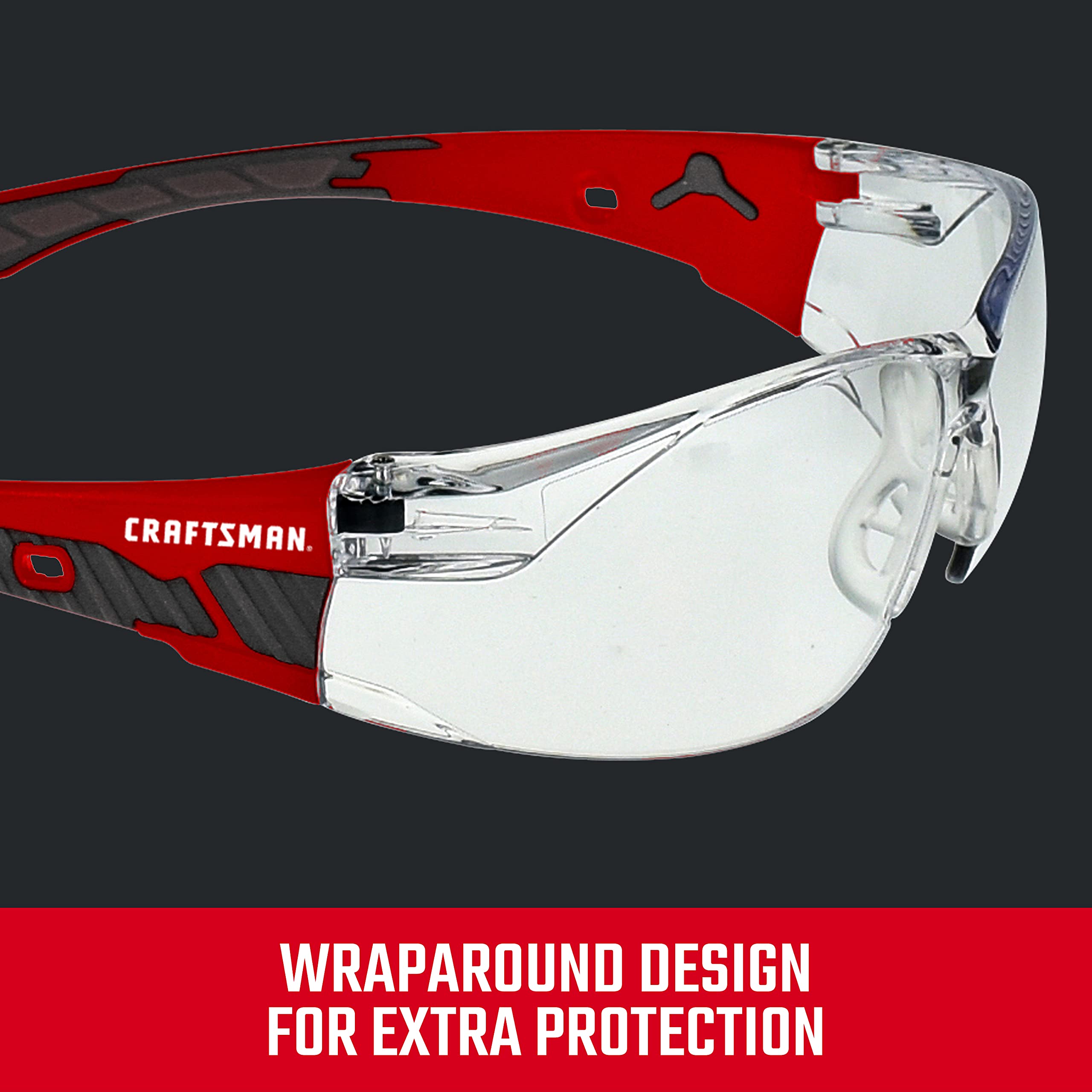 craftsman-200-safety-glasses-comfort-fit-clear-lens-red-frame image 3