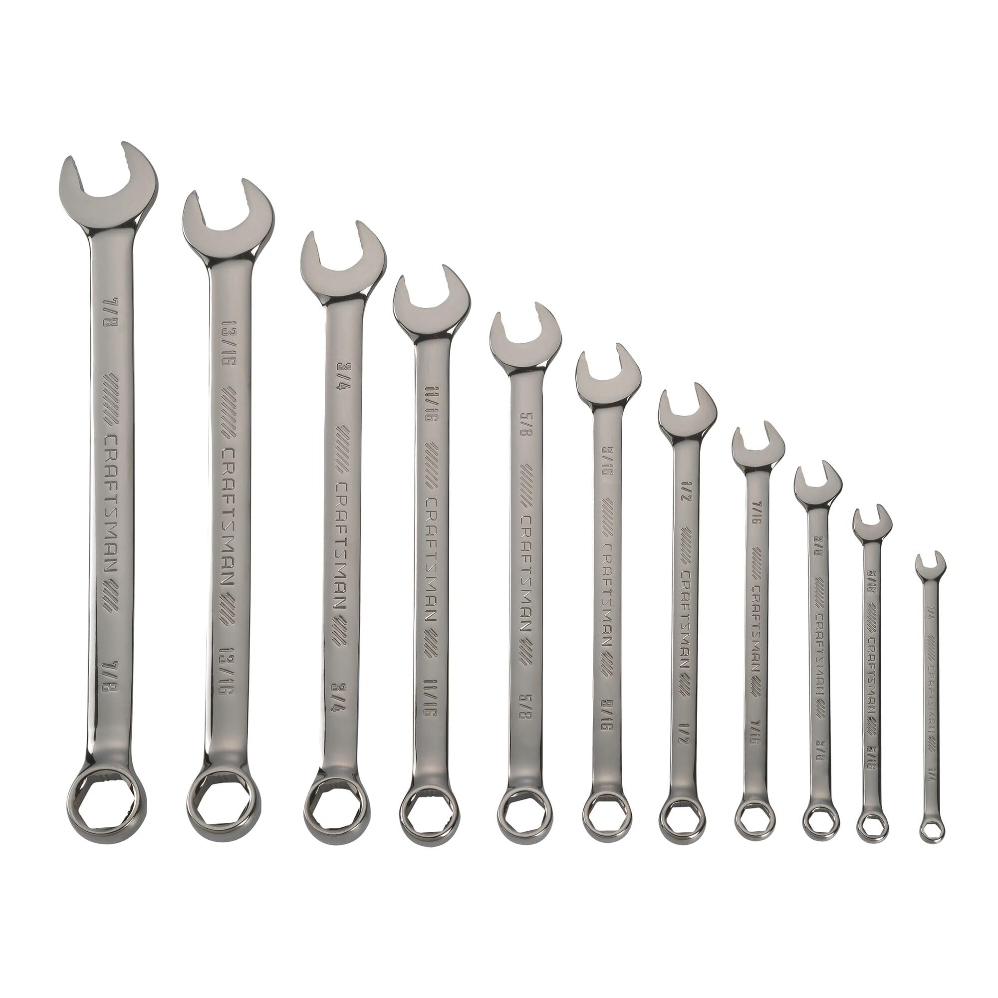 craftsman-overdrive-11-piece-sae-wrench-set-cmmt87711-anti-slip-rust-resistant image 1