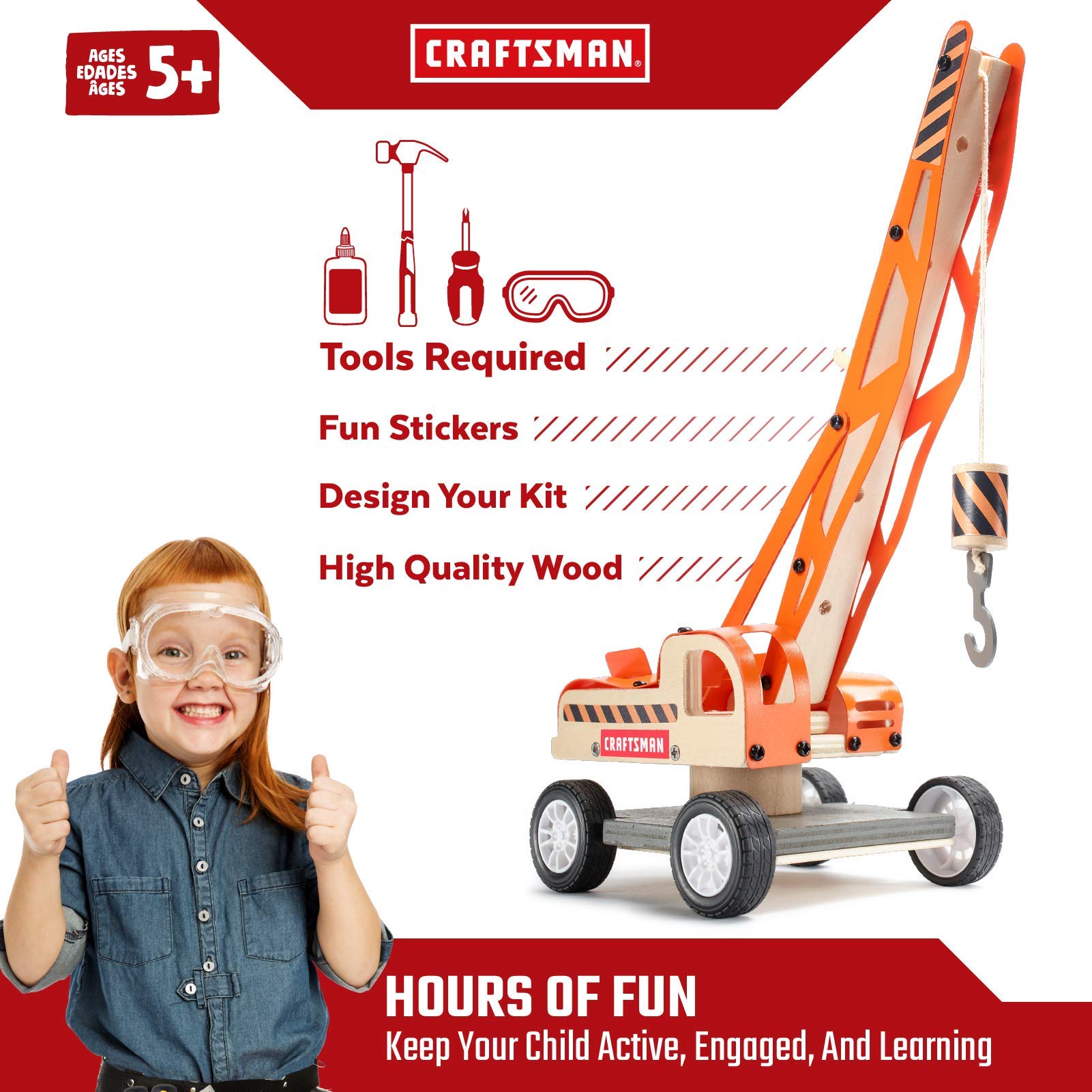 craftsman-lifting-crane-kit-wooden-building-set-for-kids image 4