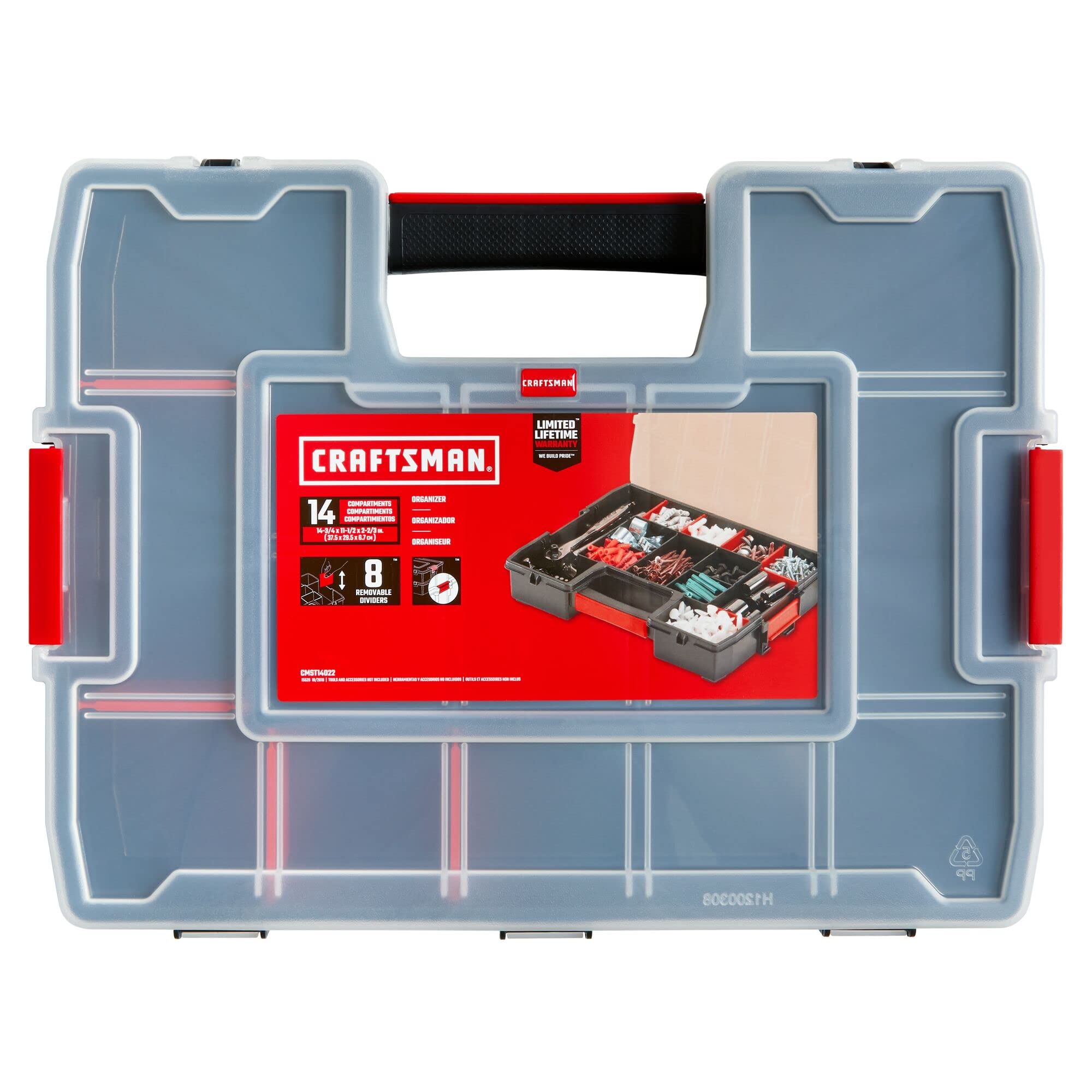 craftsman-cmst60964m-3-pack-10-compartment-small-parts-organizer-secure-latch-sy image 7