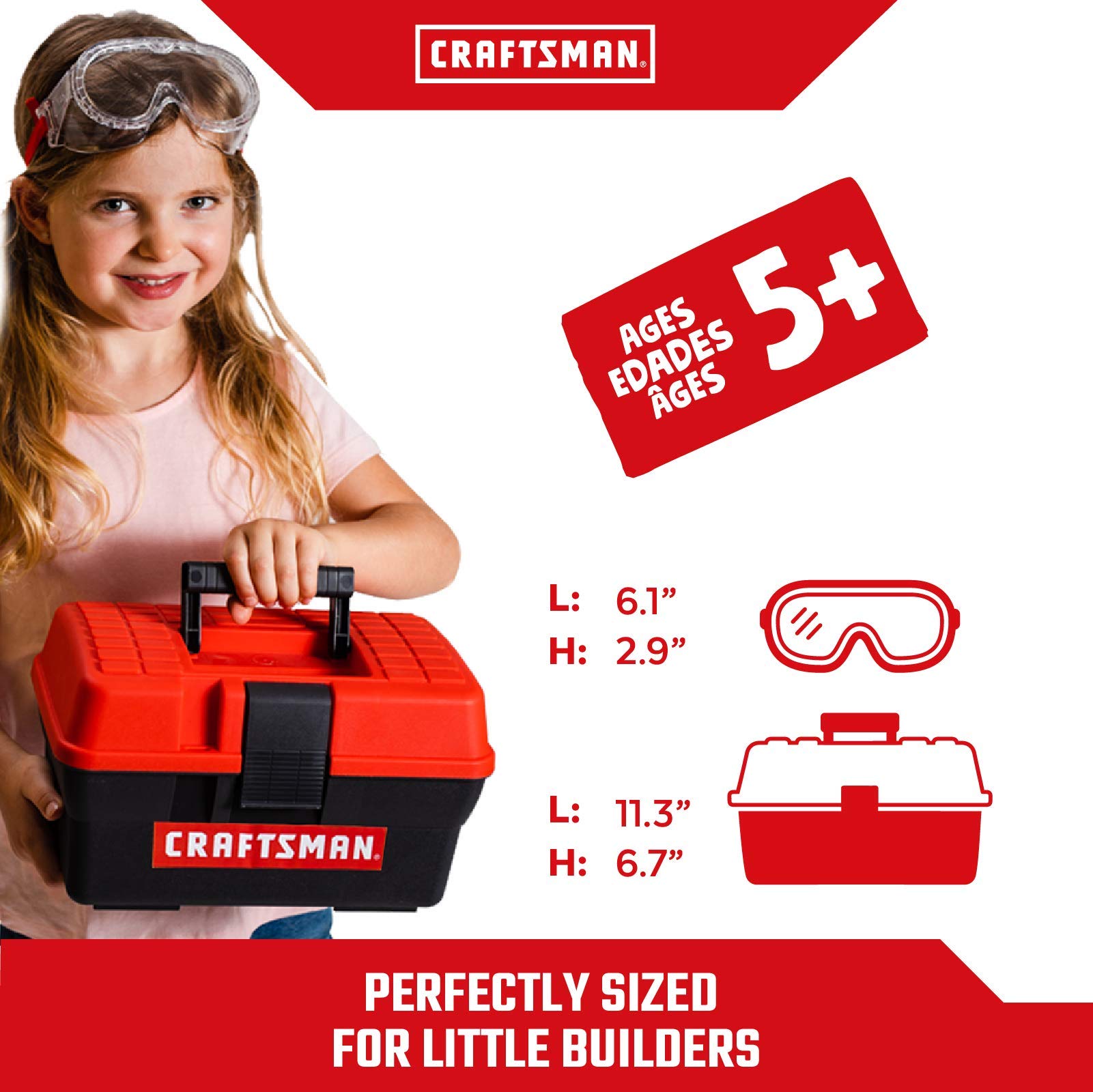 craftsman-5-piece-kid-sized-tool-set-with-toolbox image 3