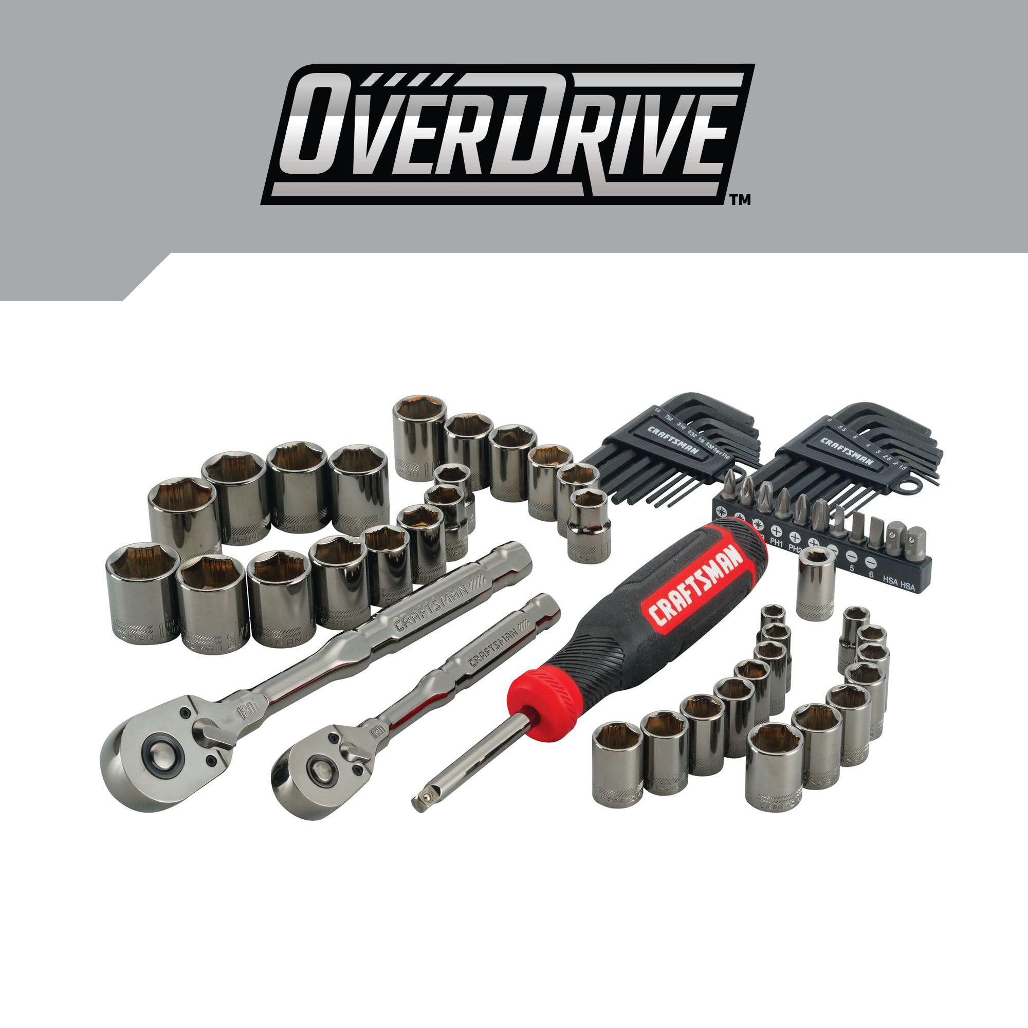 craftsman-overdrive-64-piece-gunmetal-chrome-mechanics-tool-set-standard-sae-met image 2