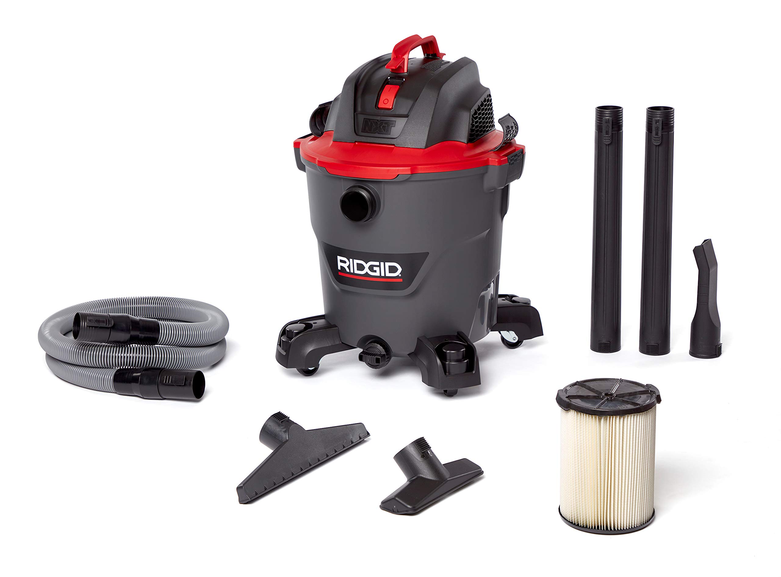 ridgid-62703-rt1200-nxt-12-gallon-wet-dry-vacuum-with-5-0-peak-hp-motor-casters- image 1