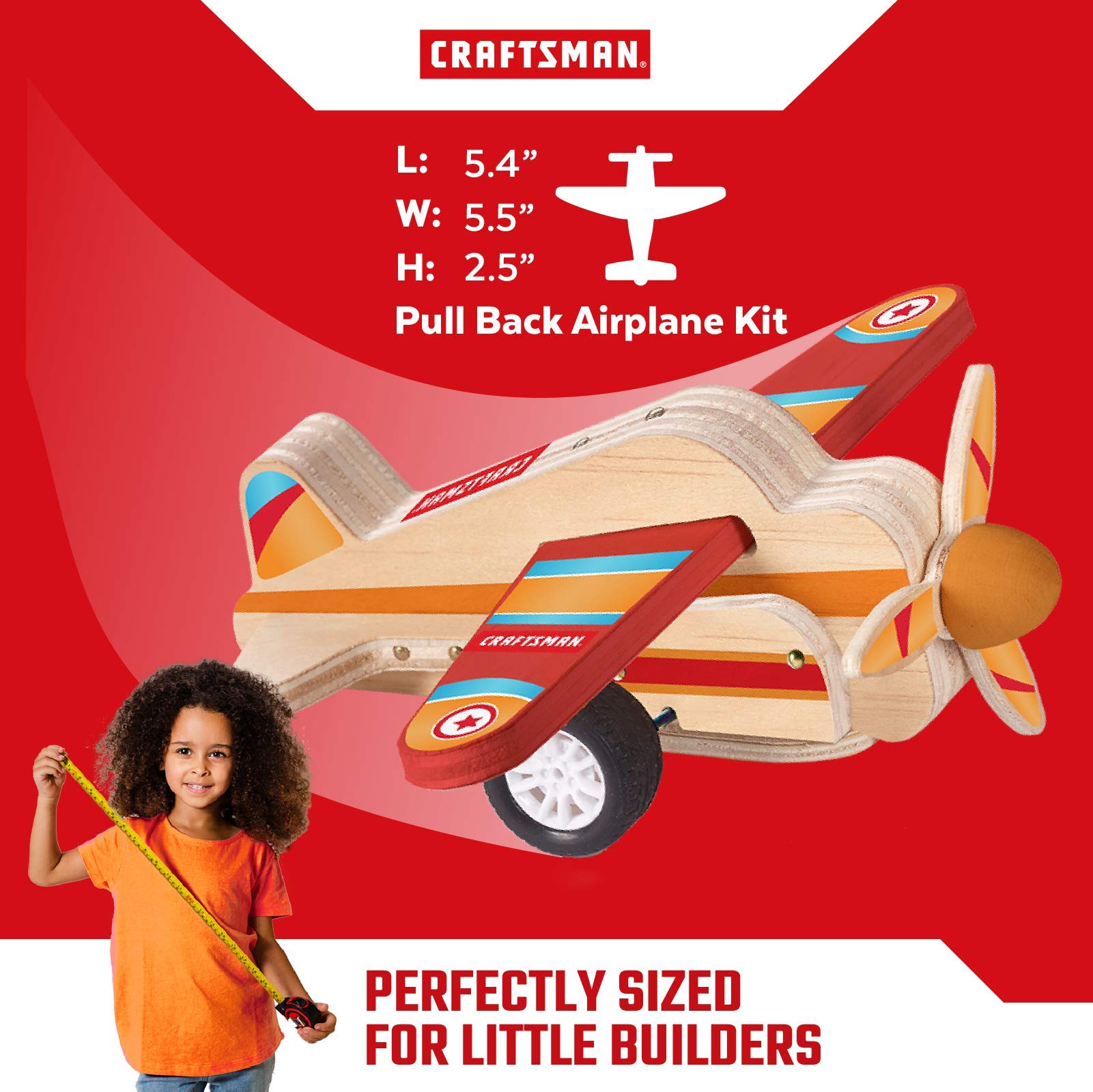 craftsman-pull-back-airplane-kit-diy-wood-building-toy-for-kids-friction-powered image 3
