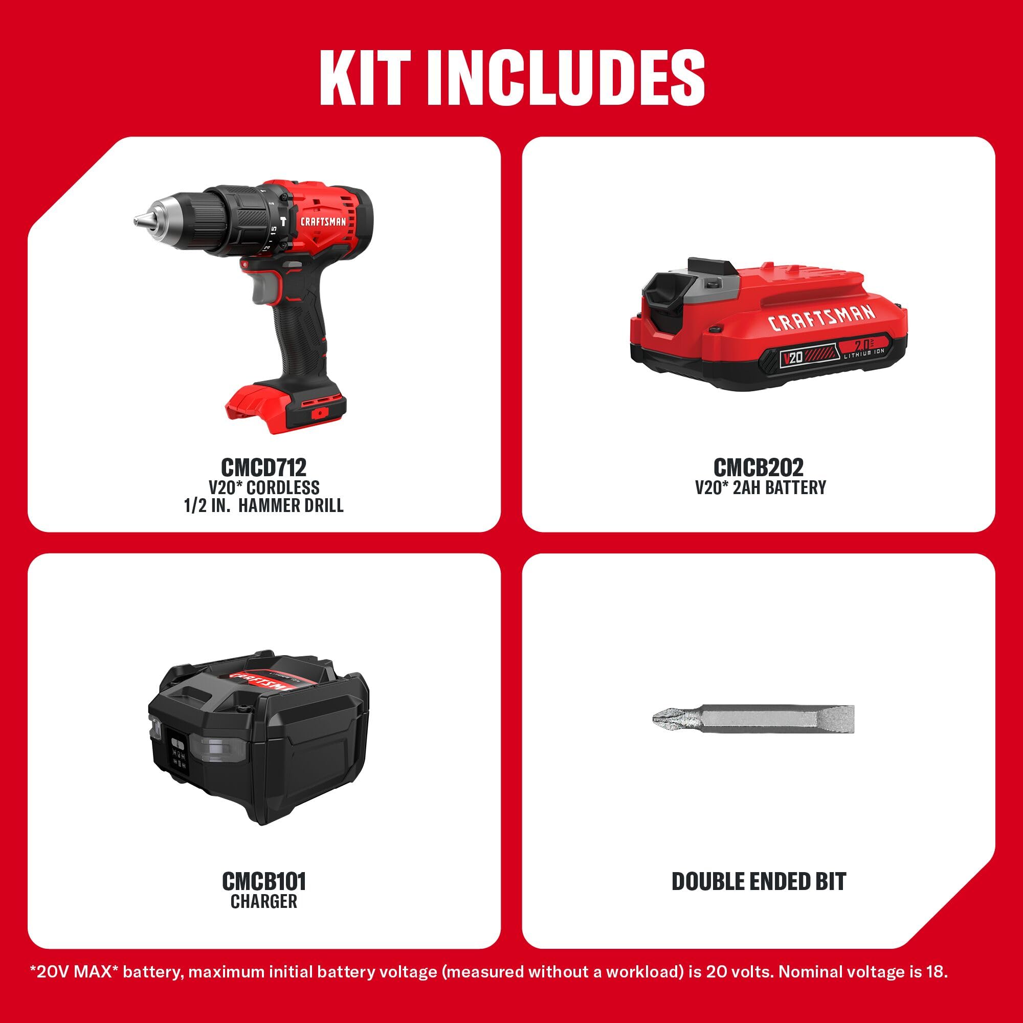 craftsman-20v-max-1-2-cordless-hammer-drill-kit-cmcd712d1 image 3