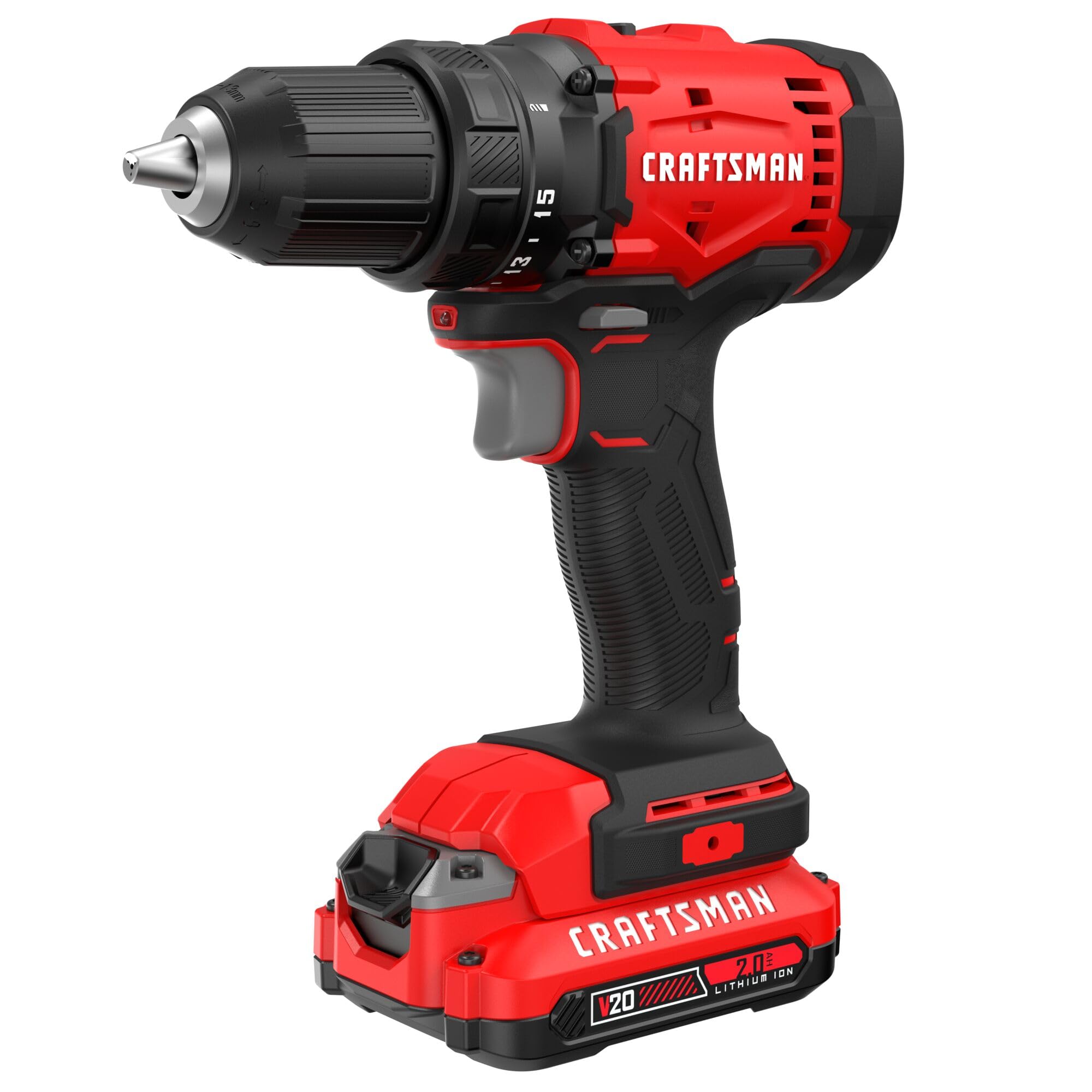craftsman-v20-cordless-drill-driver-kit-1-2-inch-battery-and-charger-included-cm image 8