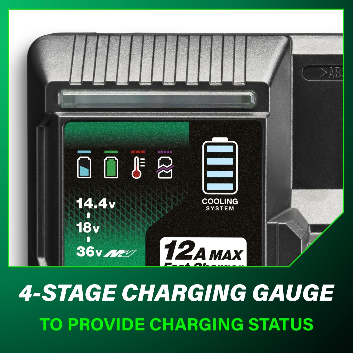 metabo-hpt-uc36ysl2-12-0a-multivolt-battery-charger-fast-charges-18v-36v-batteri image 4