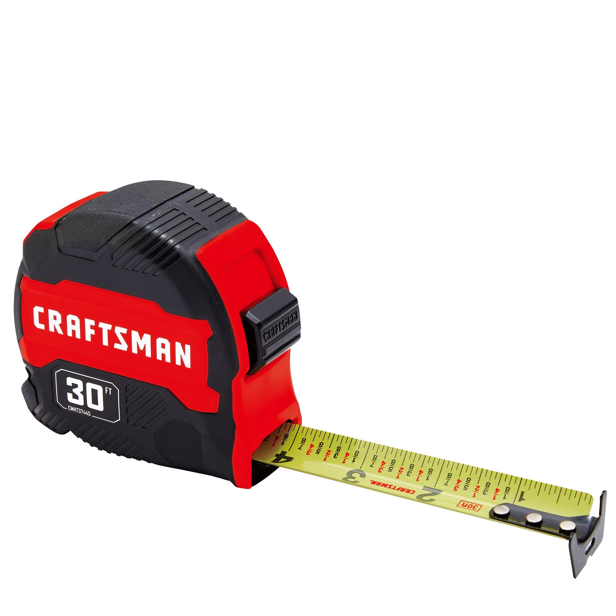 craftsman-30-ft-tape-measure-with-fraction-markings-compact-easy-grip-cmht37445s image 2