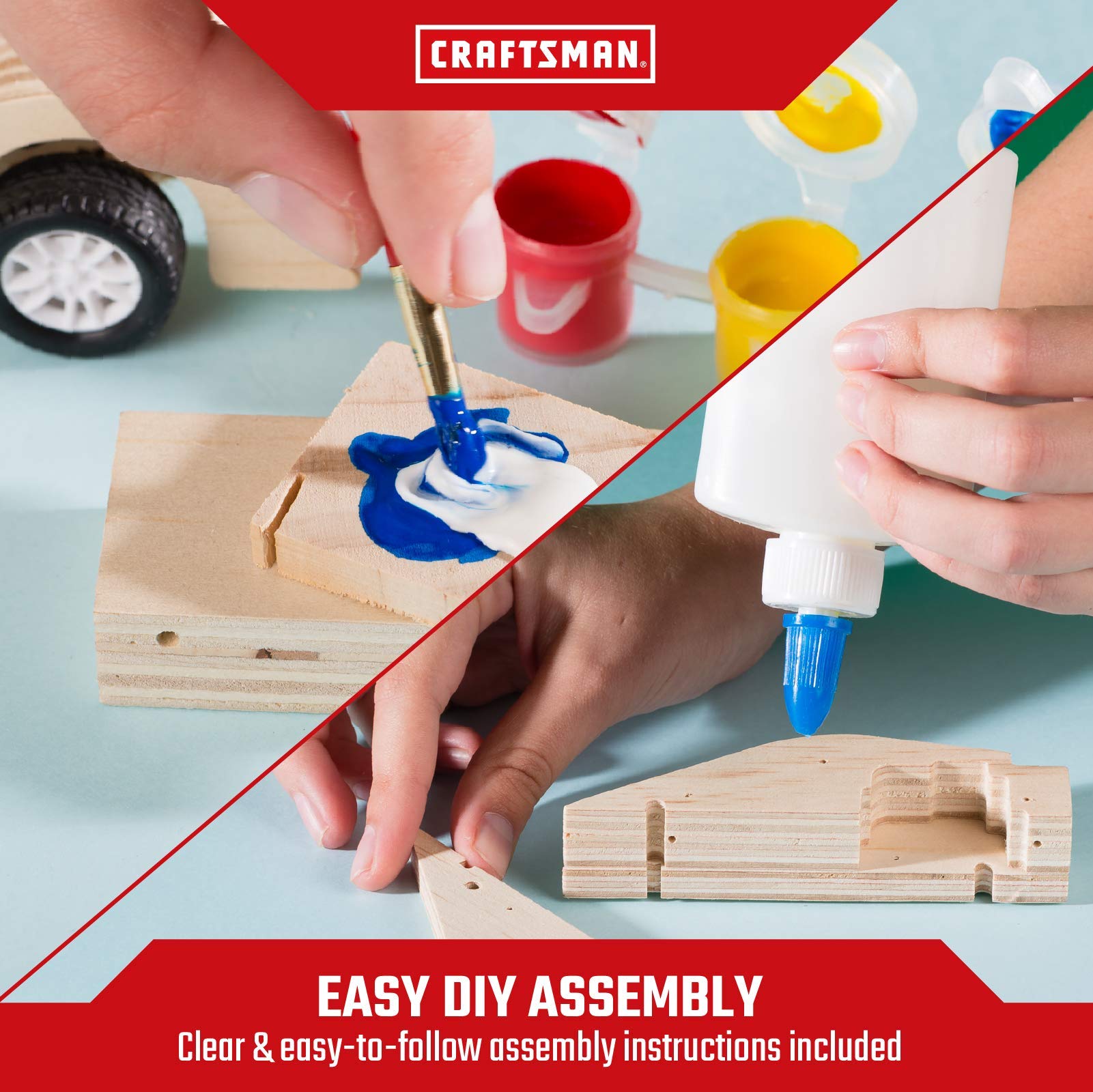 craftsman-pull-back-sports-car-kit-diy-wooden-building-toy-for-kids-ages-5-12 image 6