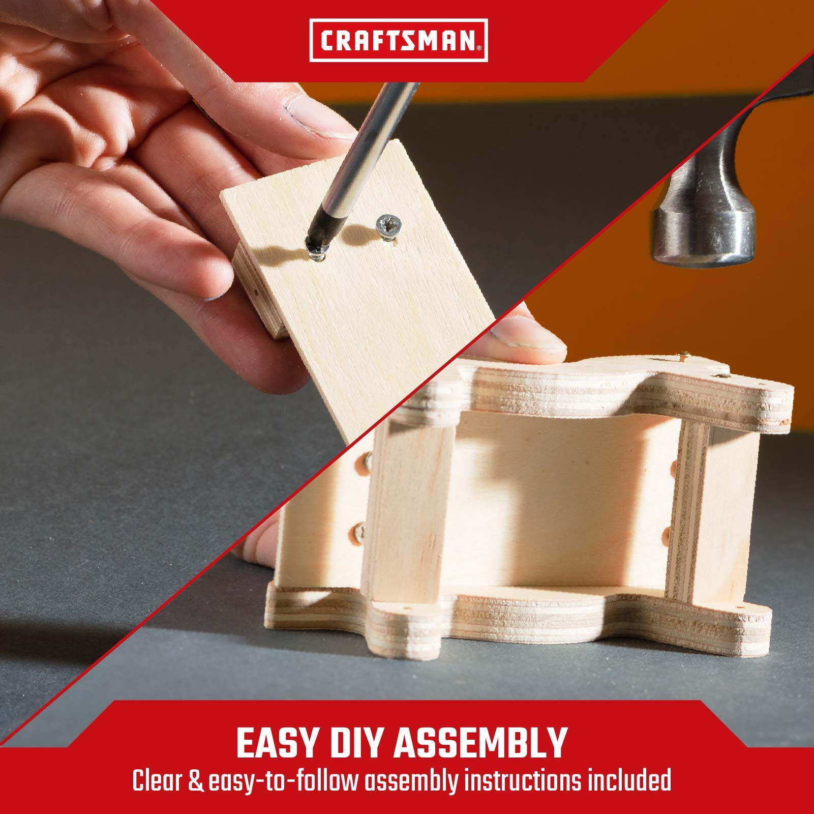 craftsman-wooden-monster-truck-building-kit-for-kids-diy-stem-craft-paint-includ image 6