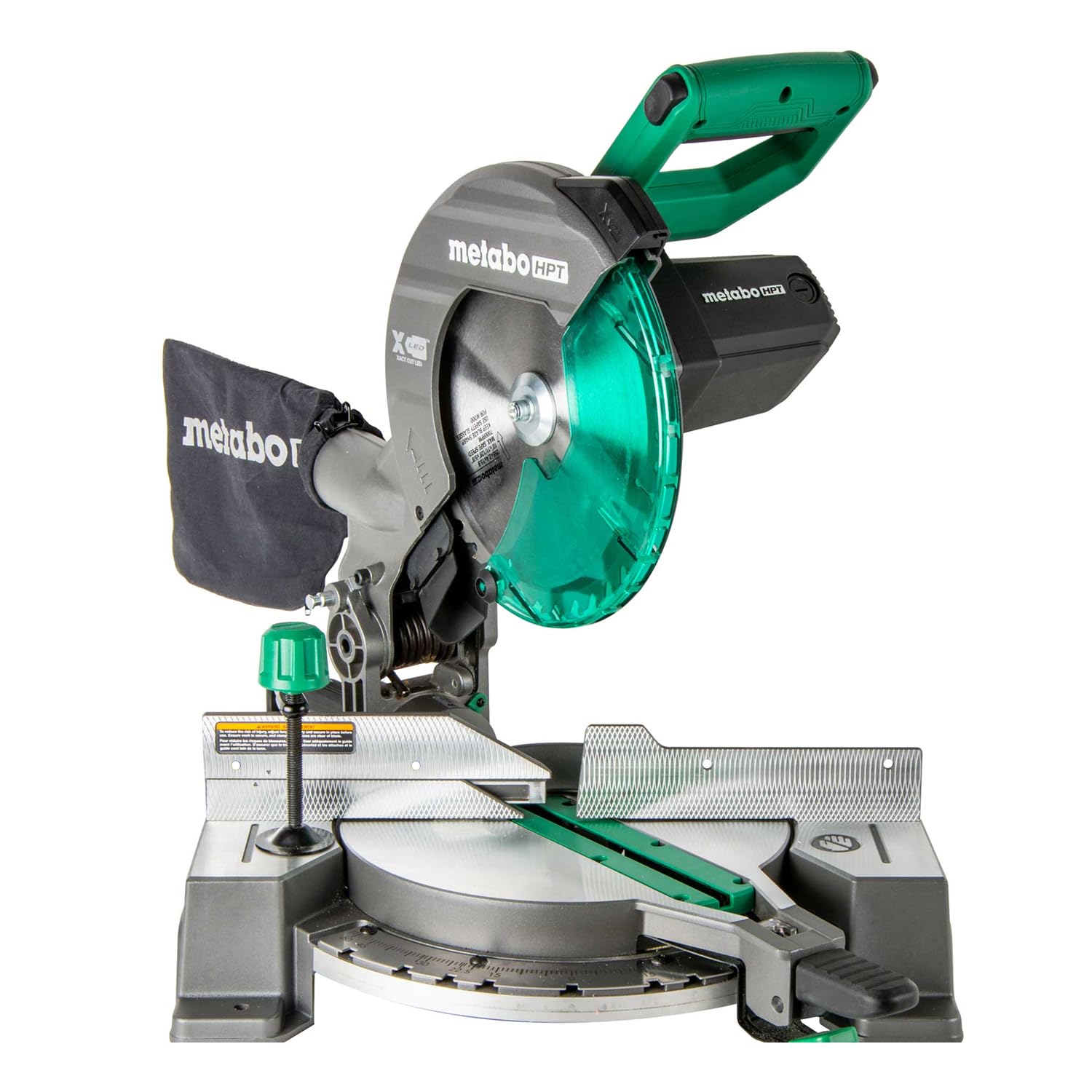 metabo-hpt-c10fcg2-10-inch-single-bevel-compound-miter-saw-15-amp-5-000-rpm-ligh image 1