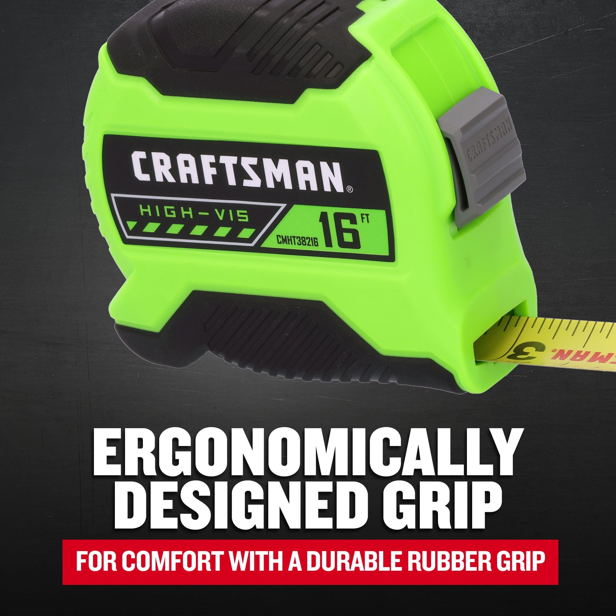 craftsman-hi-viz-3-pack-tape-measures-12-ft-16-ft-25-ft-with-ergonomic-grip-and- image 3