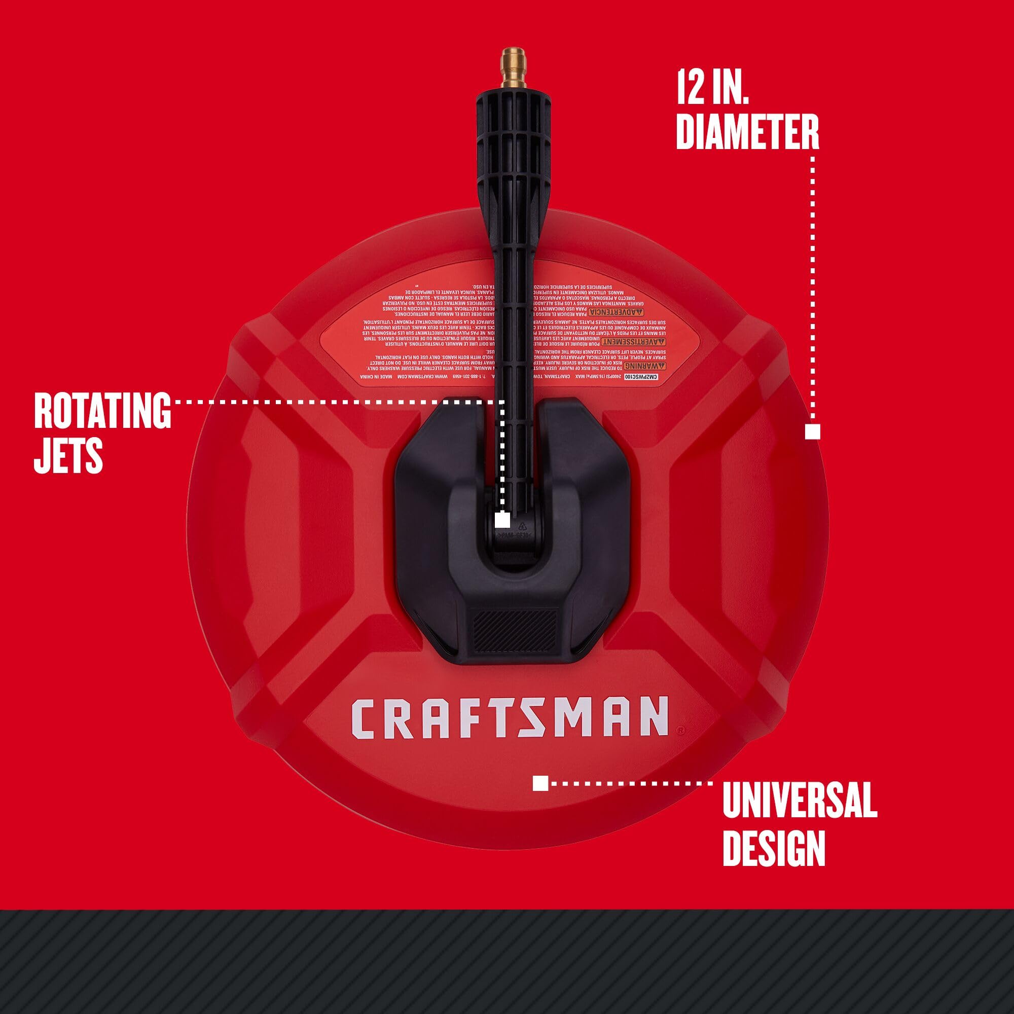 craftsman-12-in-surface-cleaner-for-pressure-washers-cmzpwsc100 image 2