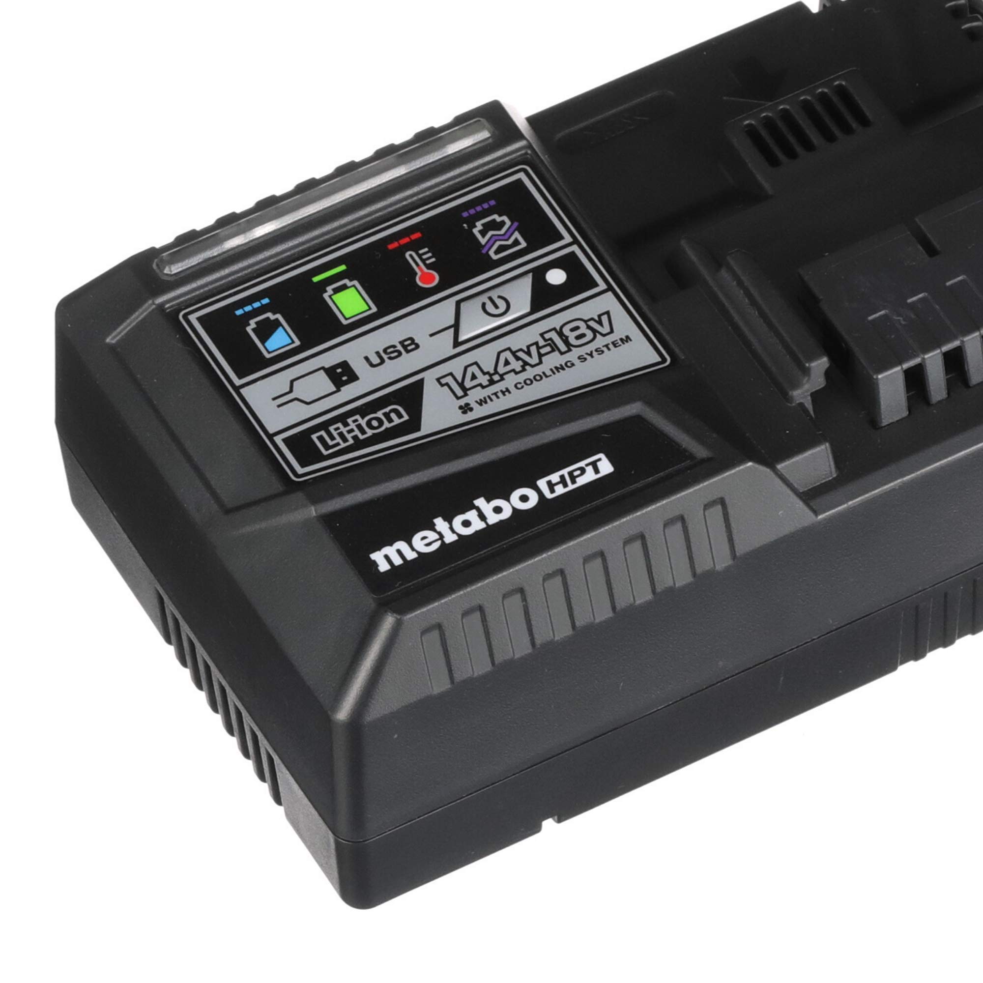 metabo-hpt-uc18ysl3m-rapid-battery-charger-for-18v-36v-slide-lithium-ion-batteri image 5