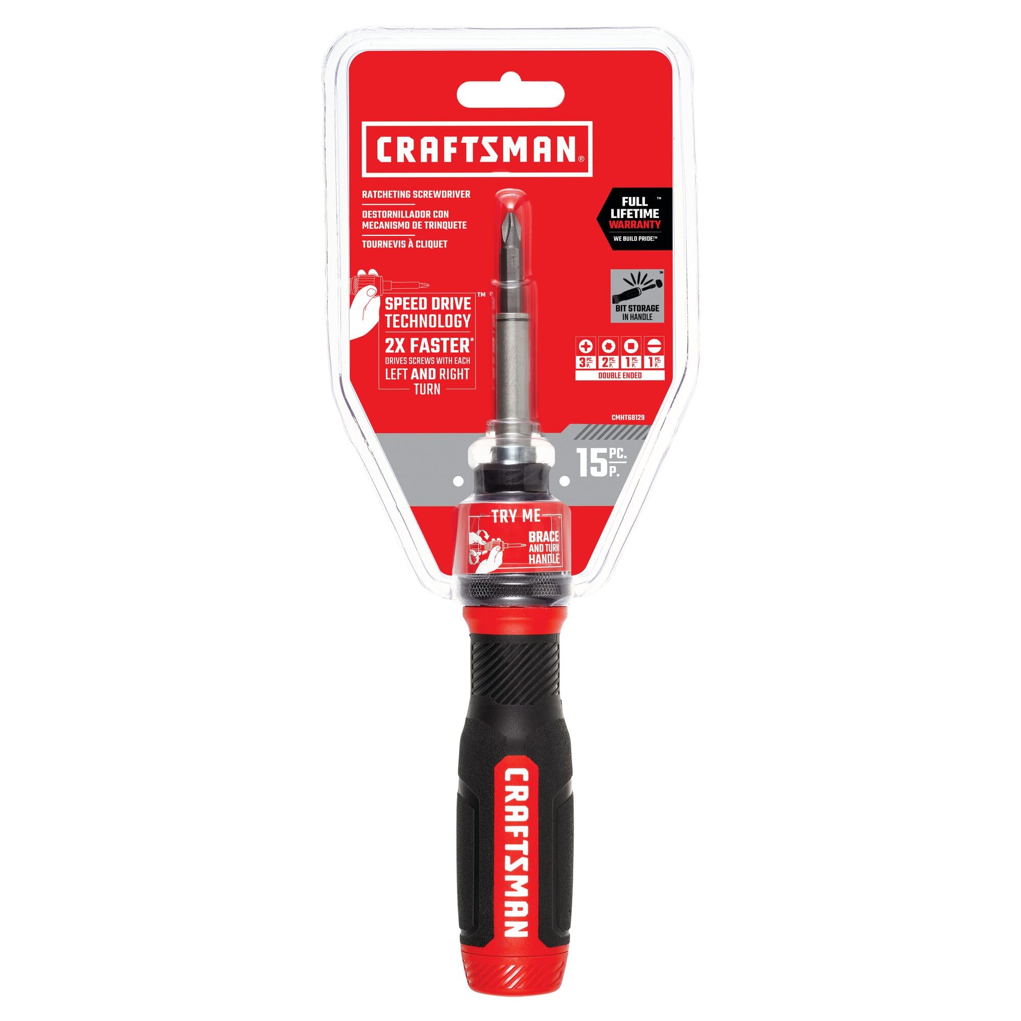 craftsman-speeddrive-ratcheting-screwdriver-with-2-double-ended-bits-in-handle-s image 6