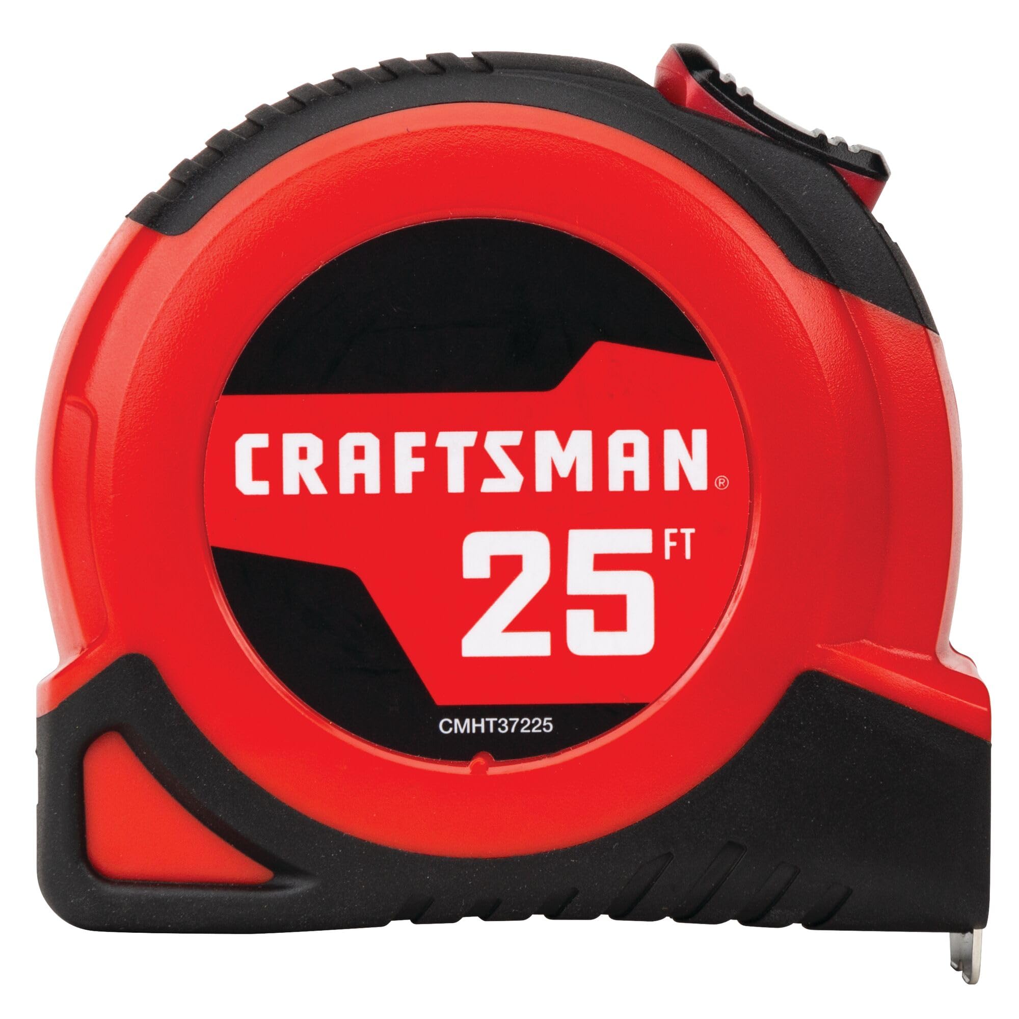 craftsman-25-ft-tape-measure-with-fraction-markings-retractable-self-locking-bla image 1