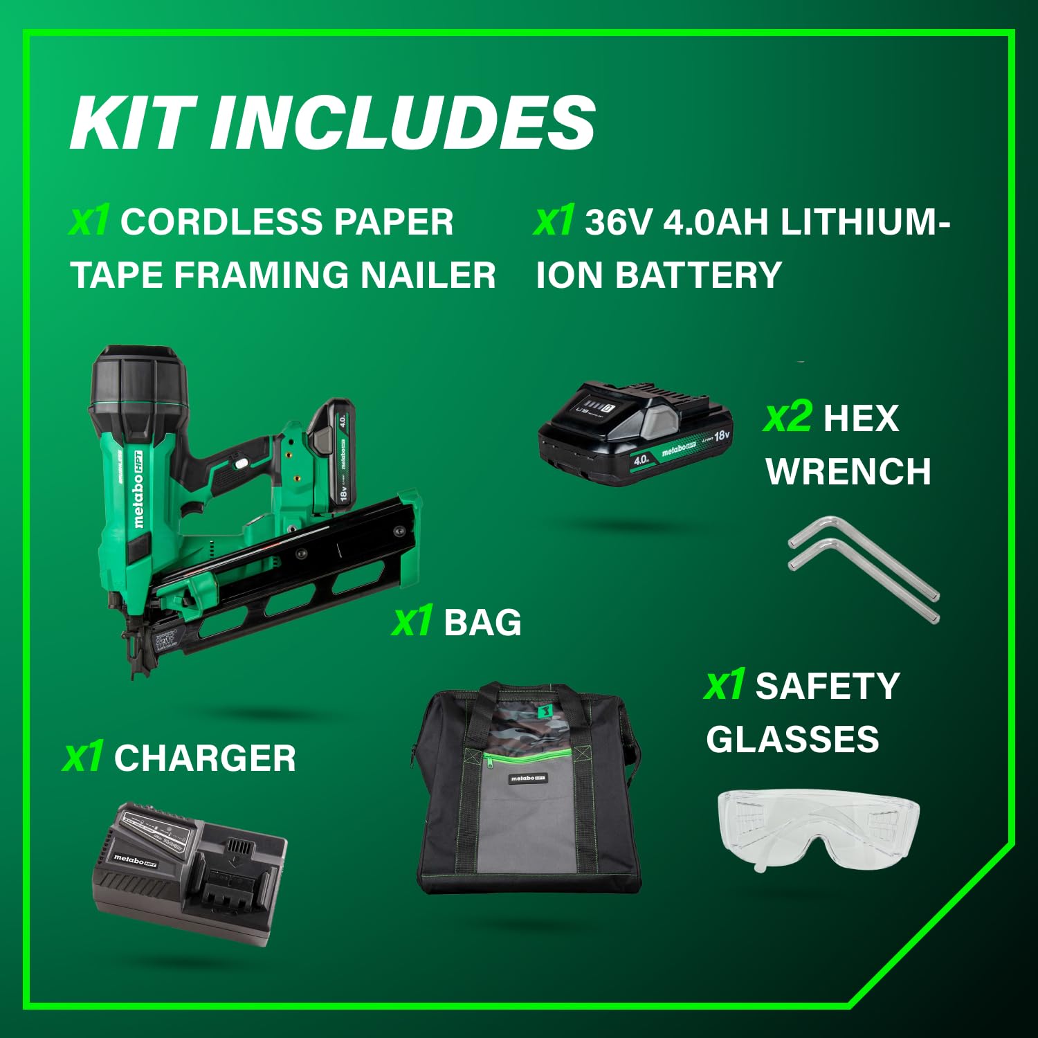 metabo-hpt-cordless-framing-nailer-18v-multivolt-21-3-1-2-with-4-0-ah-battery-nr image 5