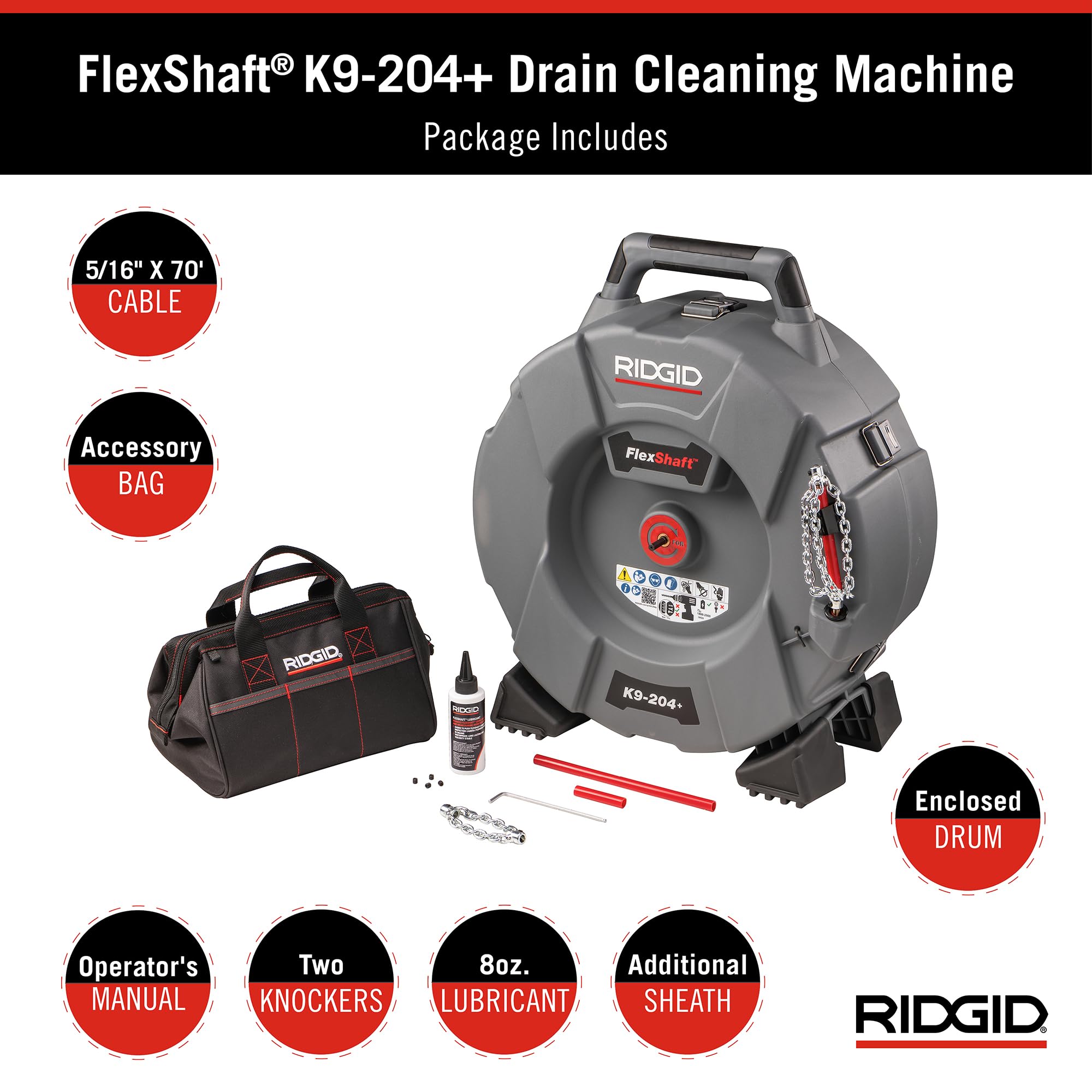 ridgid-flexshaft-k9-204-drain-cleaning-machine-76198-for-2-to-4-pipe image 2