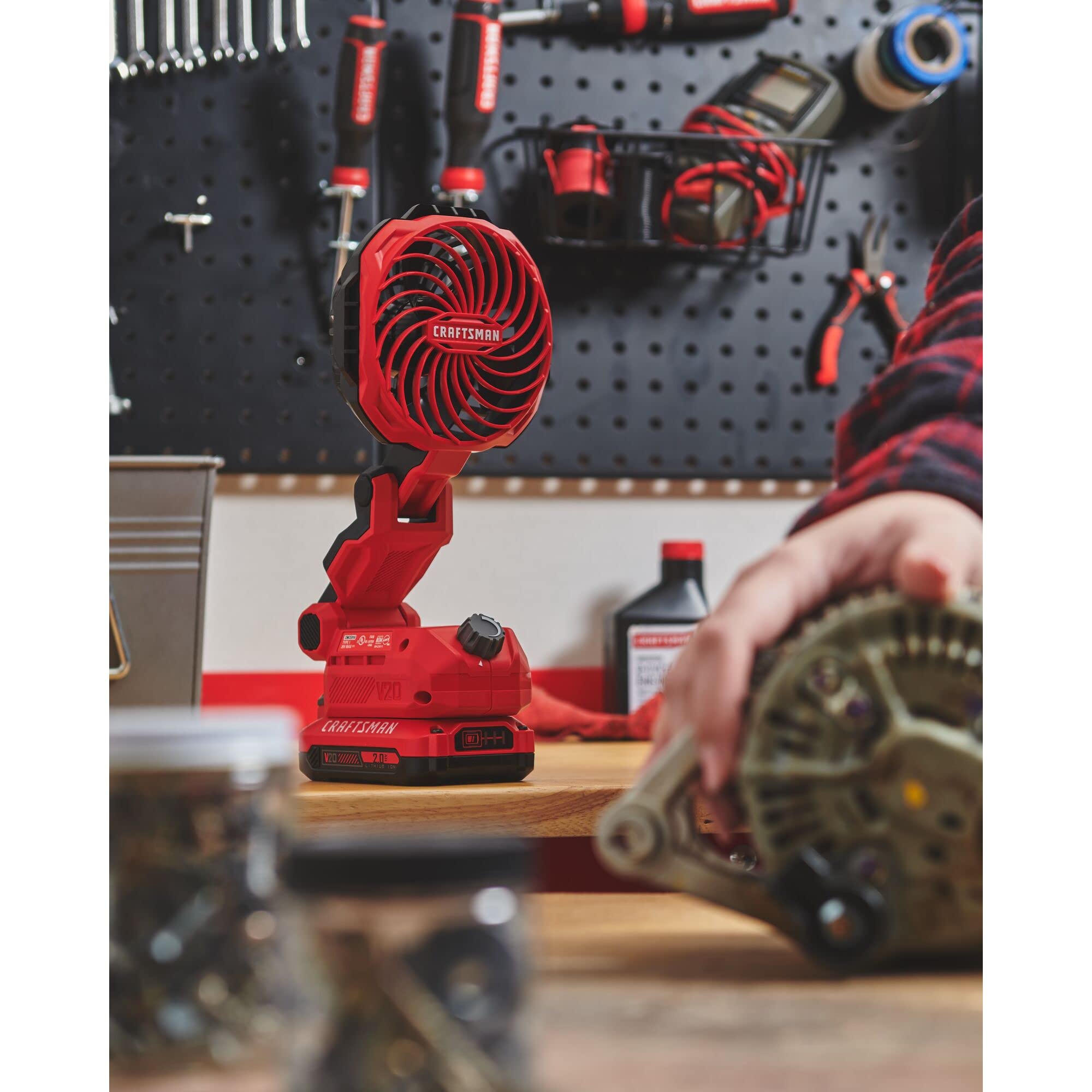 craftsman-v20-cordless-personal-fan-compact-and-collapsible-bare-tool-only-cmce0 image 5
