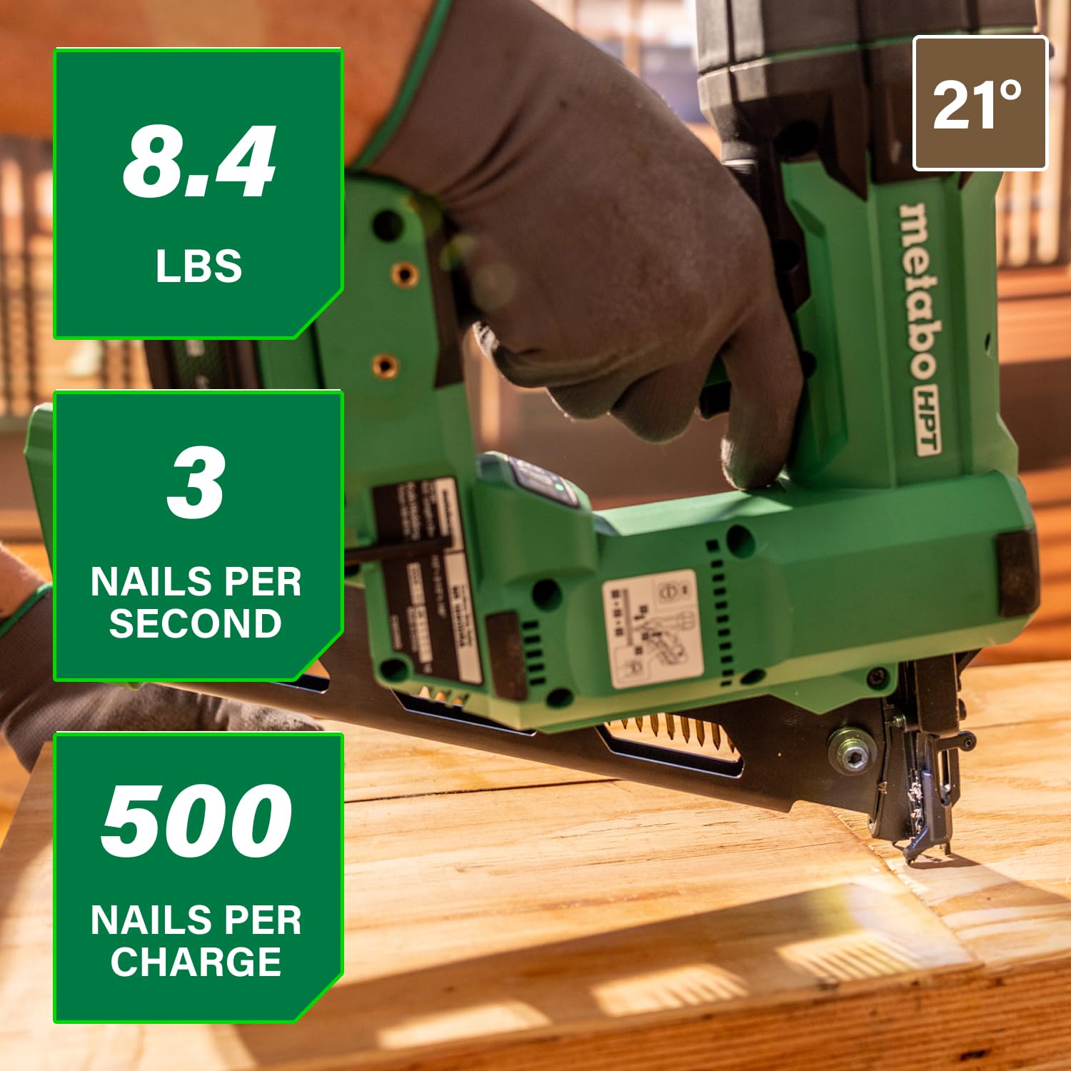 metabo-hpt-cordless-framing-nailer-18v-multivolt-21-3-1-2-with-4-0-ah-battery-nr image 2