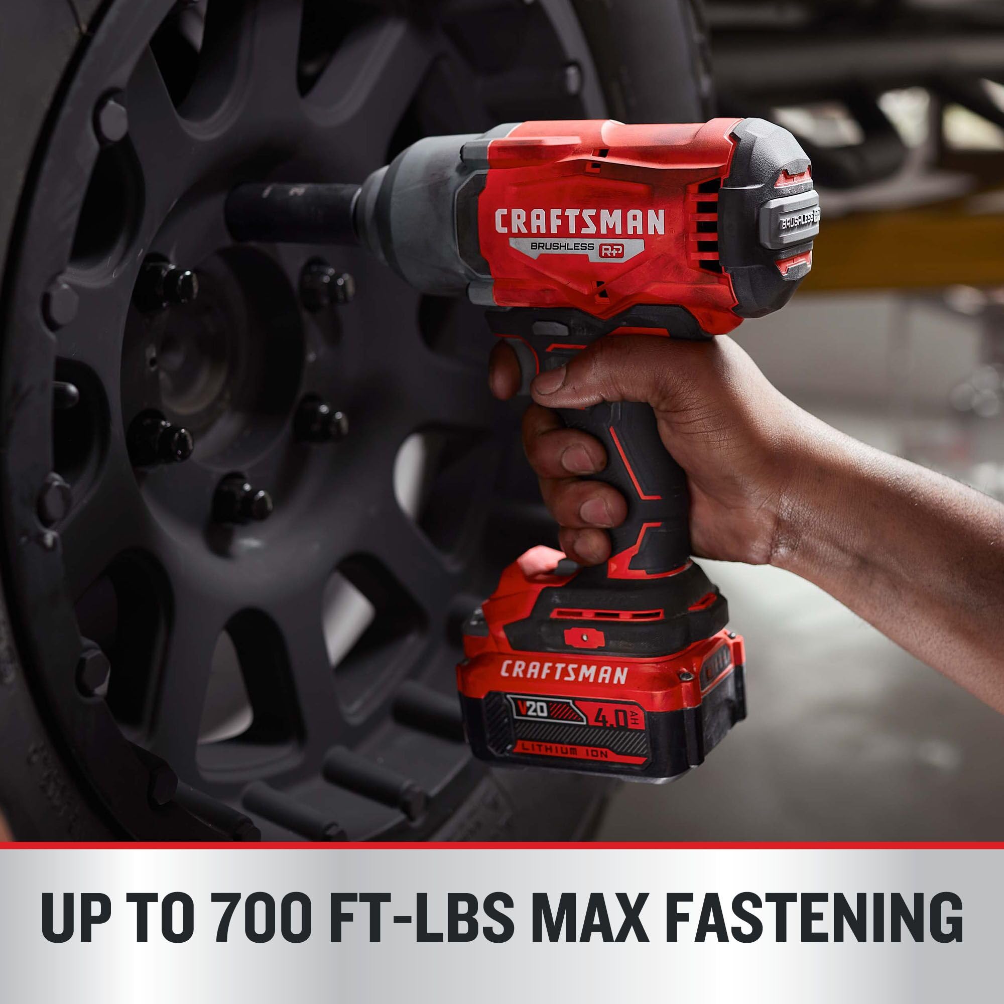 craftsman-v20-brushless-high-torque-impact-wrench-1-2-inch-with-4ah-battery-and- image 5