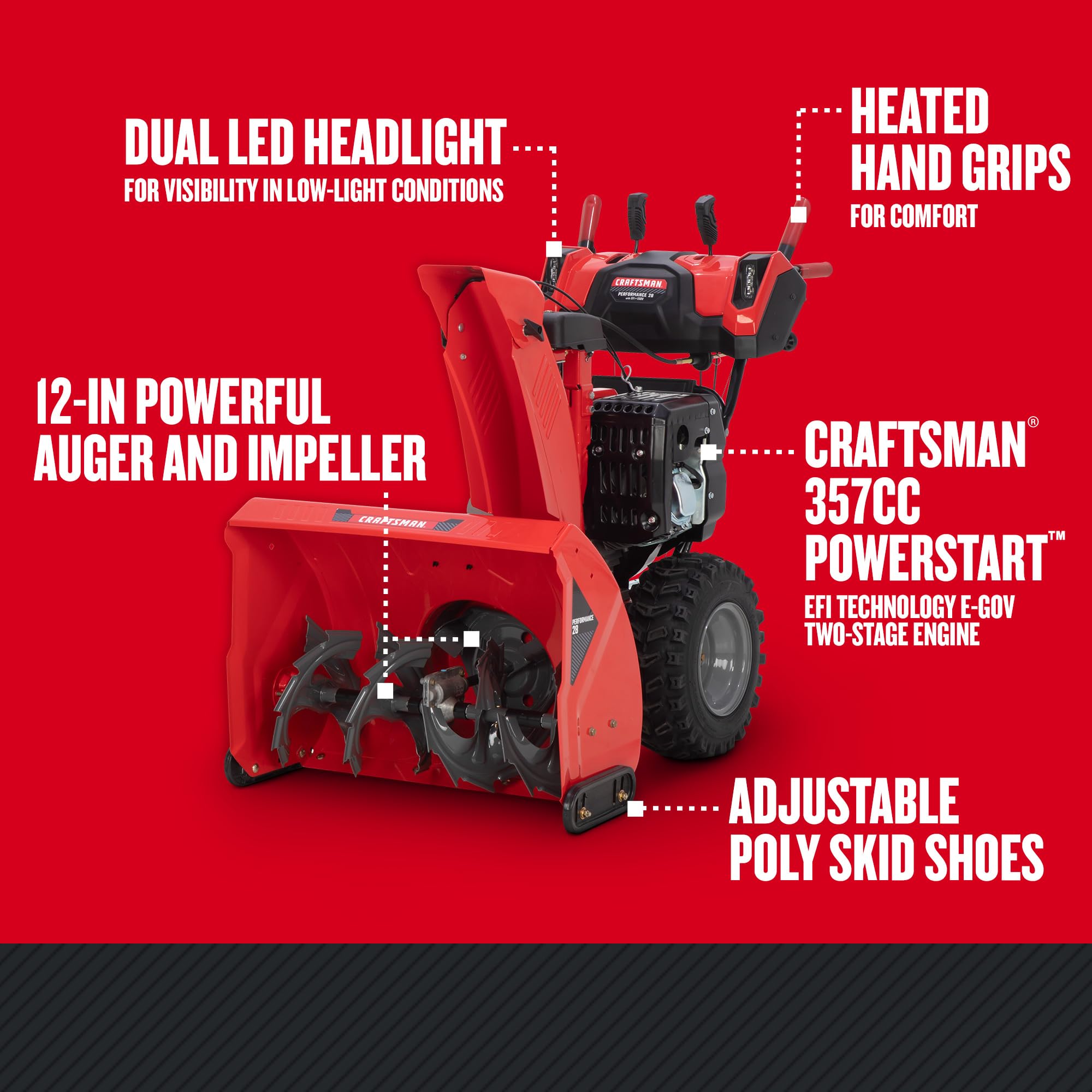 craftsman-performance-28-two-stage-snow-blower-31ah5g3gb93-efi-egov-heated-handl image 6