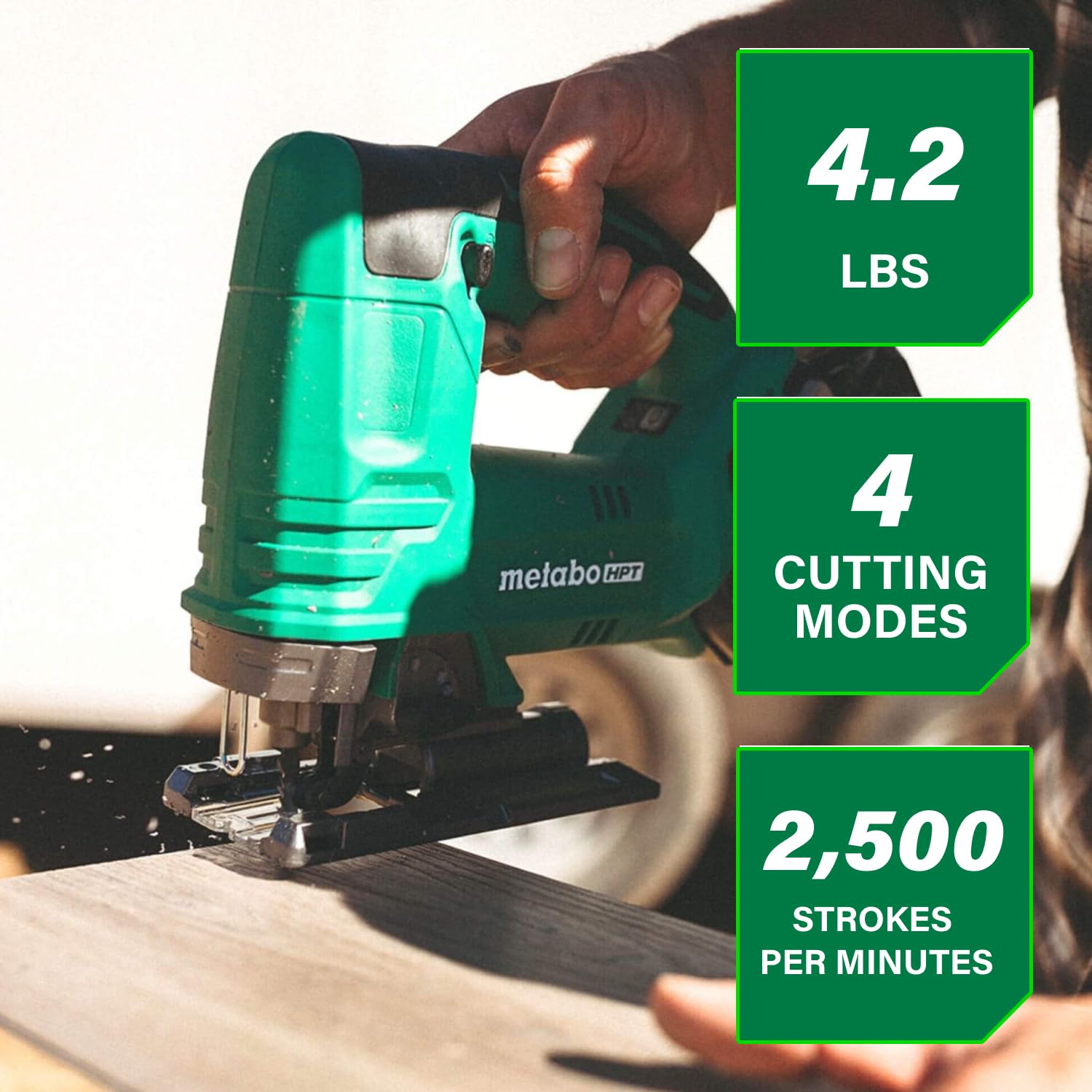 metabo-hpt-18v-cordless-jig-saw-c3607dbq4-variable-speed-4-cutting-modes-tool-le image 2