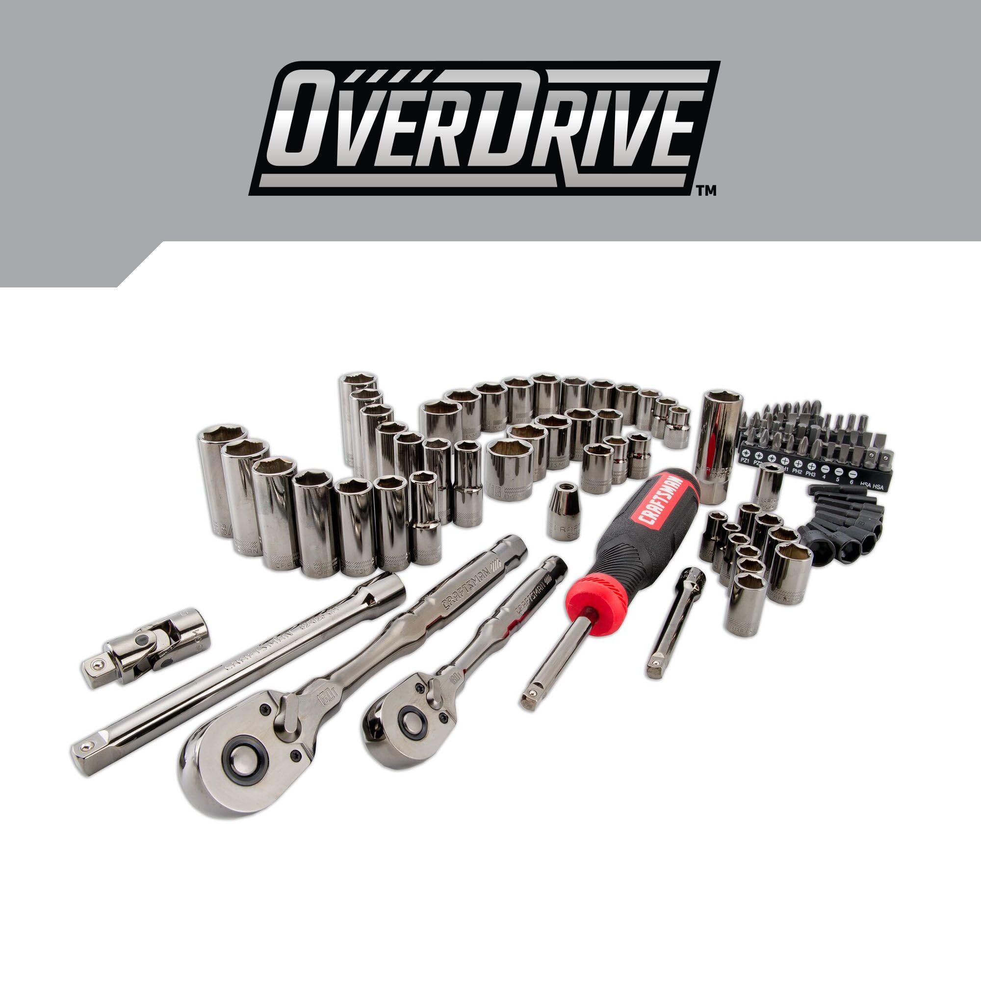 craftsman-overdrive-99-piece-gunmetal-chrome-mechanics-tool-set-sae-metric-socke image 2