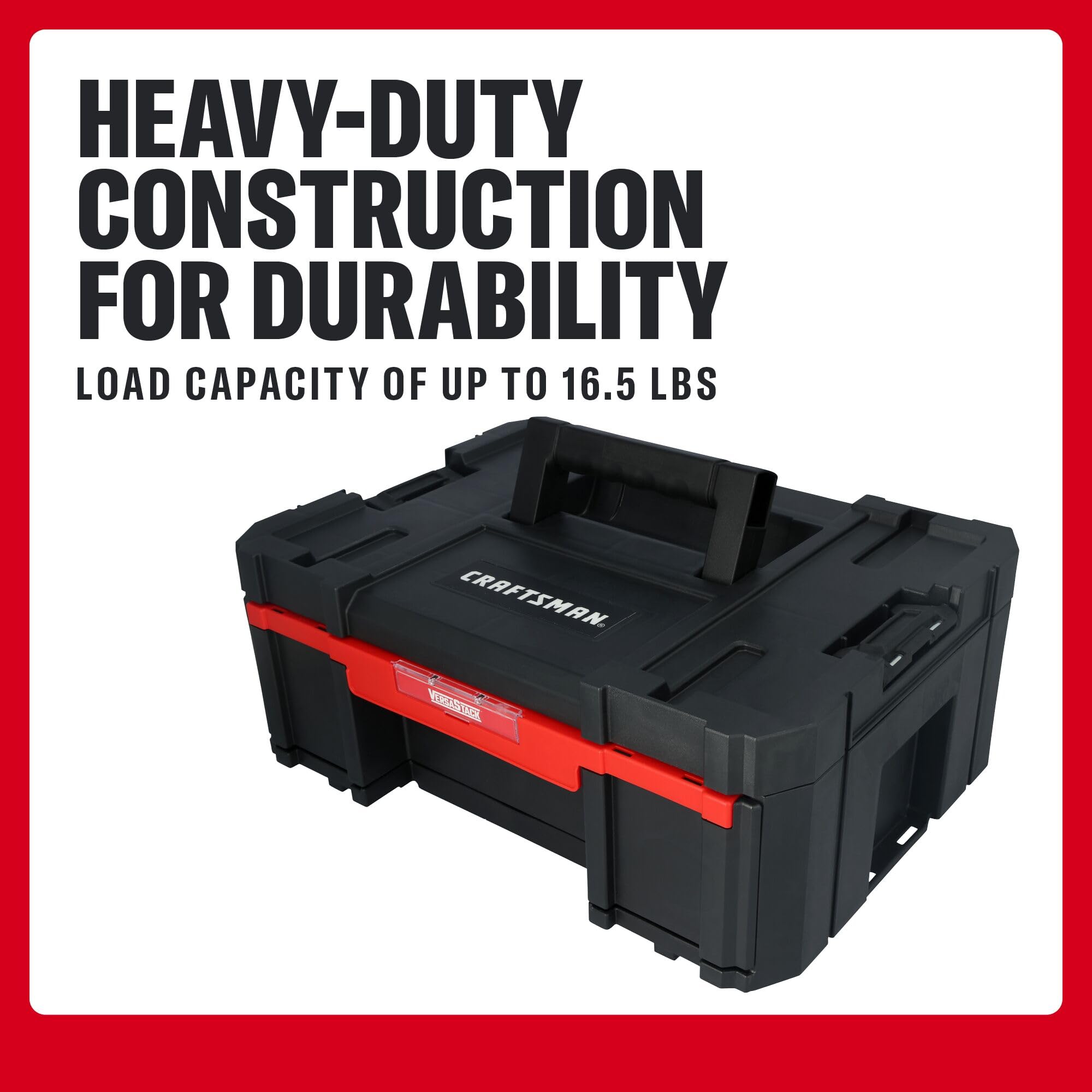 craftsman-versastack-tool-box-with-single-deep-drawer-16-9-in-16-5-lb-load-capac image 2