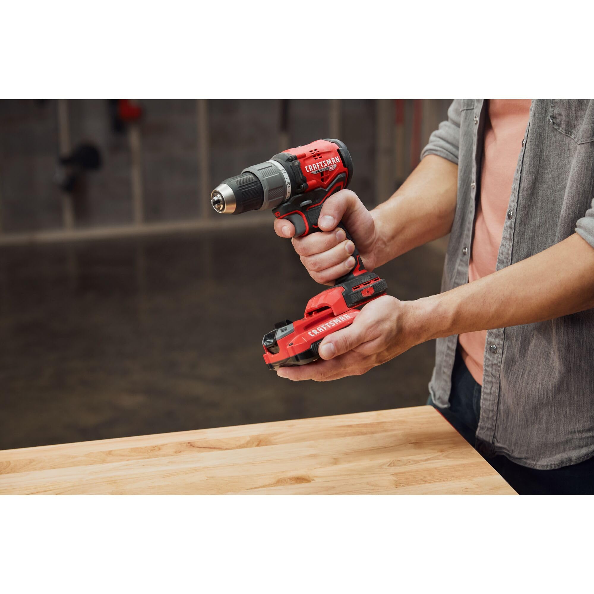 craftsman-cmcd713c1-v20-1-2-inch-brushless-cordless-drill-driver-kit-with-1-batt image 7
