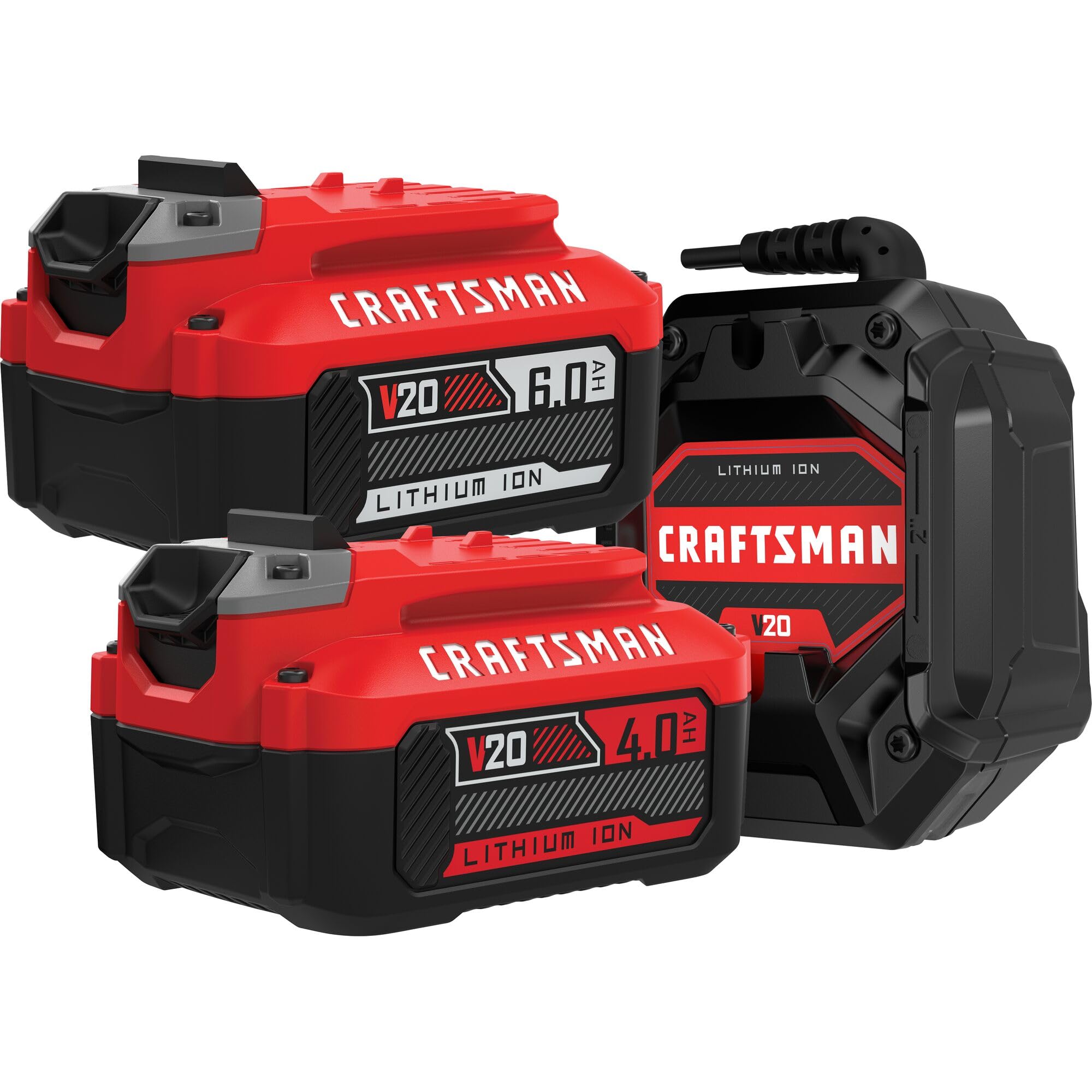 craftsman-v20-20v-battery-and-charger-kit-cmcb2046-ck-4ah-6ah-batteries-charger image 5